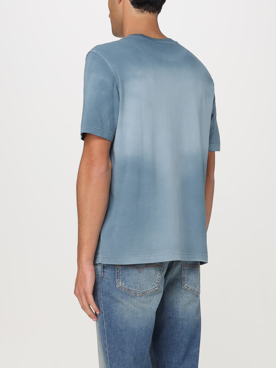 Tシャツ・カットソー DIESEL Men T-shirt Sky Blue A166210PKAL 89M DIESEL: T-shirt men - Sky Blue | Diesel t-shirt A166210PKAL