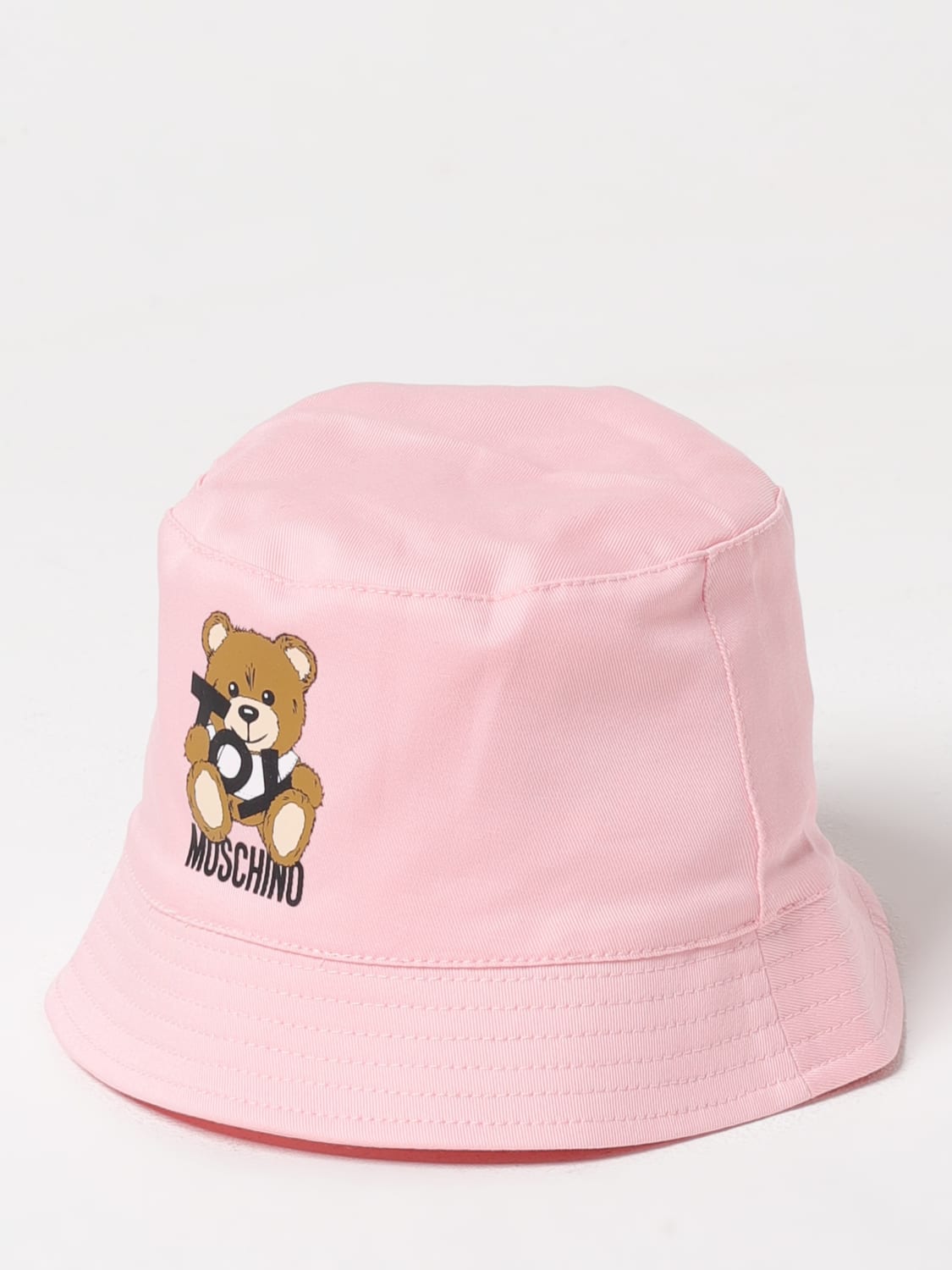 MOSCHINO GORRO: Gorro niños Moschino, Rosa - Img 1