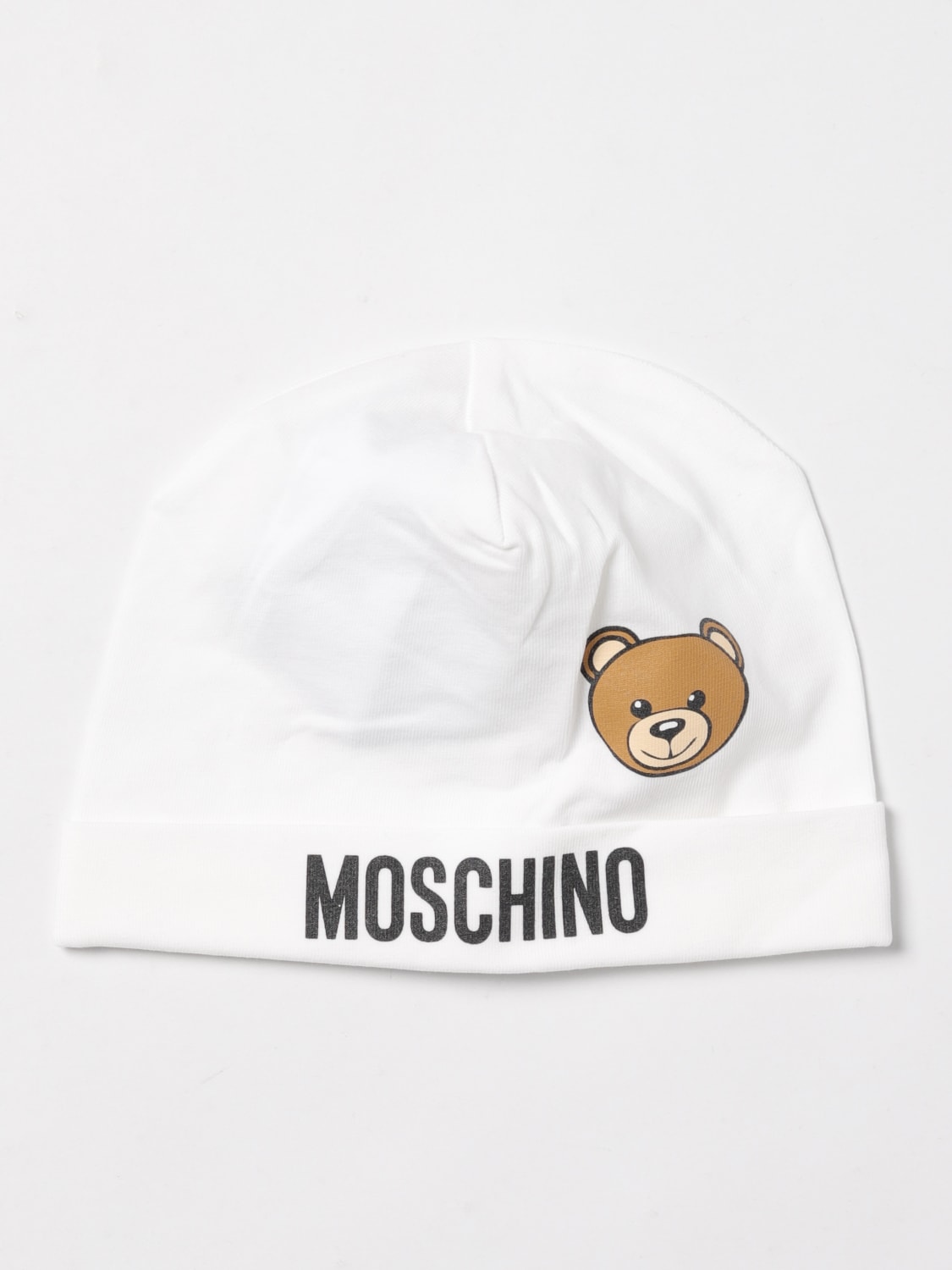 MOSCHINO MÜTZE: Hut kinder Moschino, Weiß - Img 1