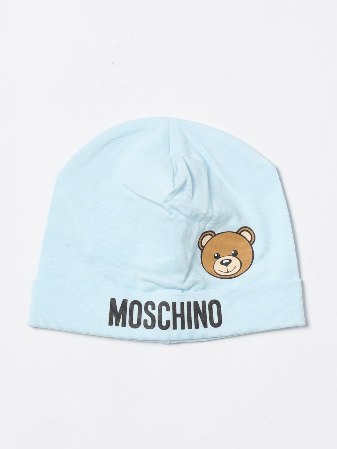 MOSCHINO HAT: Hat kids Moschino, Sky Blue - Img 1