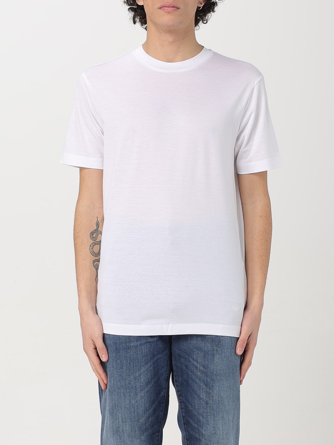 EMPORIO ARMANI T-SHIRT: T-shirt men Emporio Armani, White - Img 1