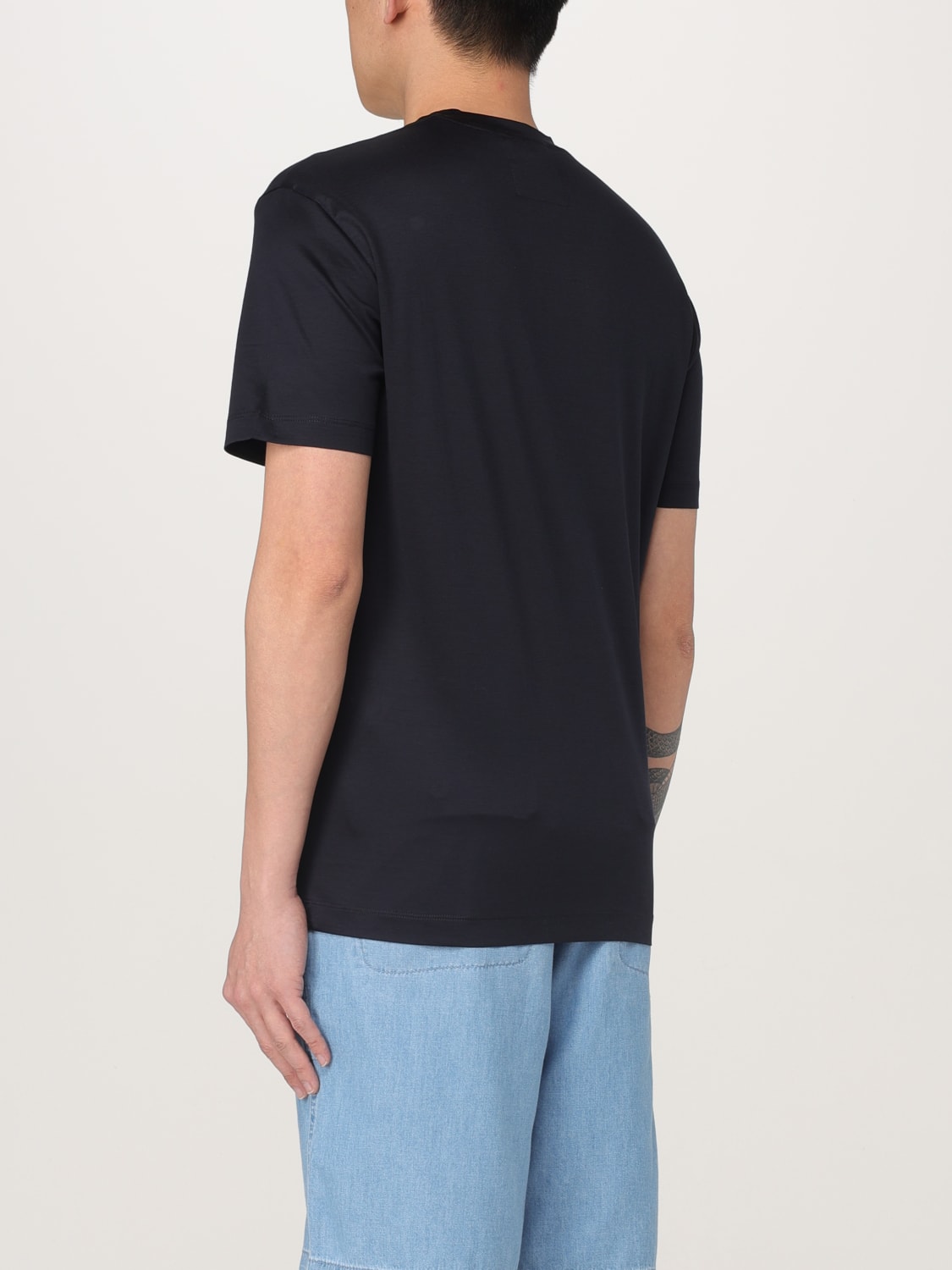 Tシャツ・カットソー EMPORIO ARMANI Men T-shirt Blue 8N1TE81JUVZ 0920 EMPORIO ARMANI: T-shirt men - Blue | Emporio Armani t-shirt