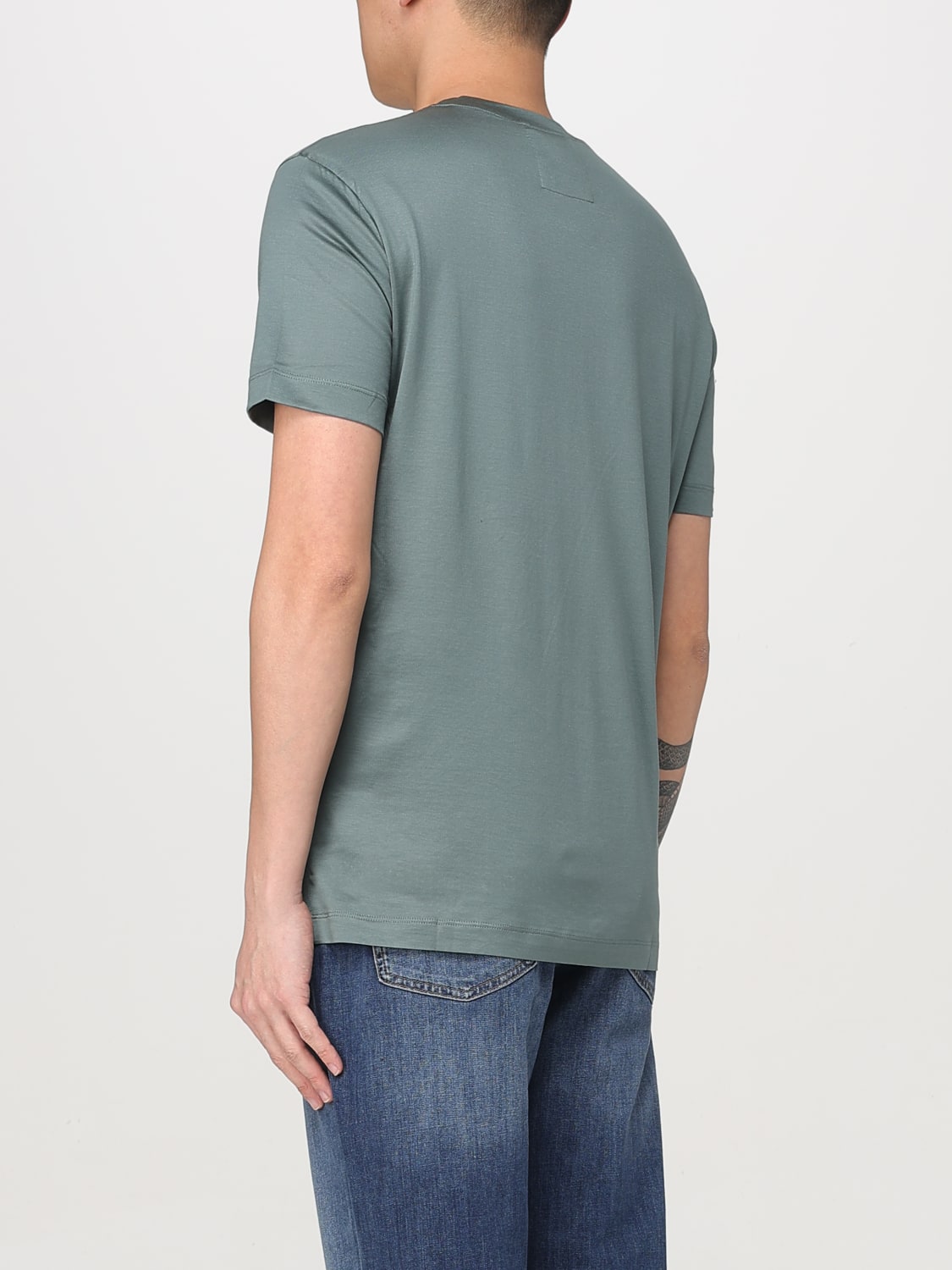 EMPORIO ARMANI T-SHIRT: T-shirt men Emporio Armani, Sage - Img 2