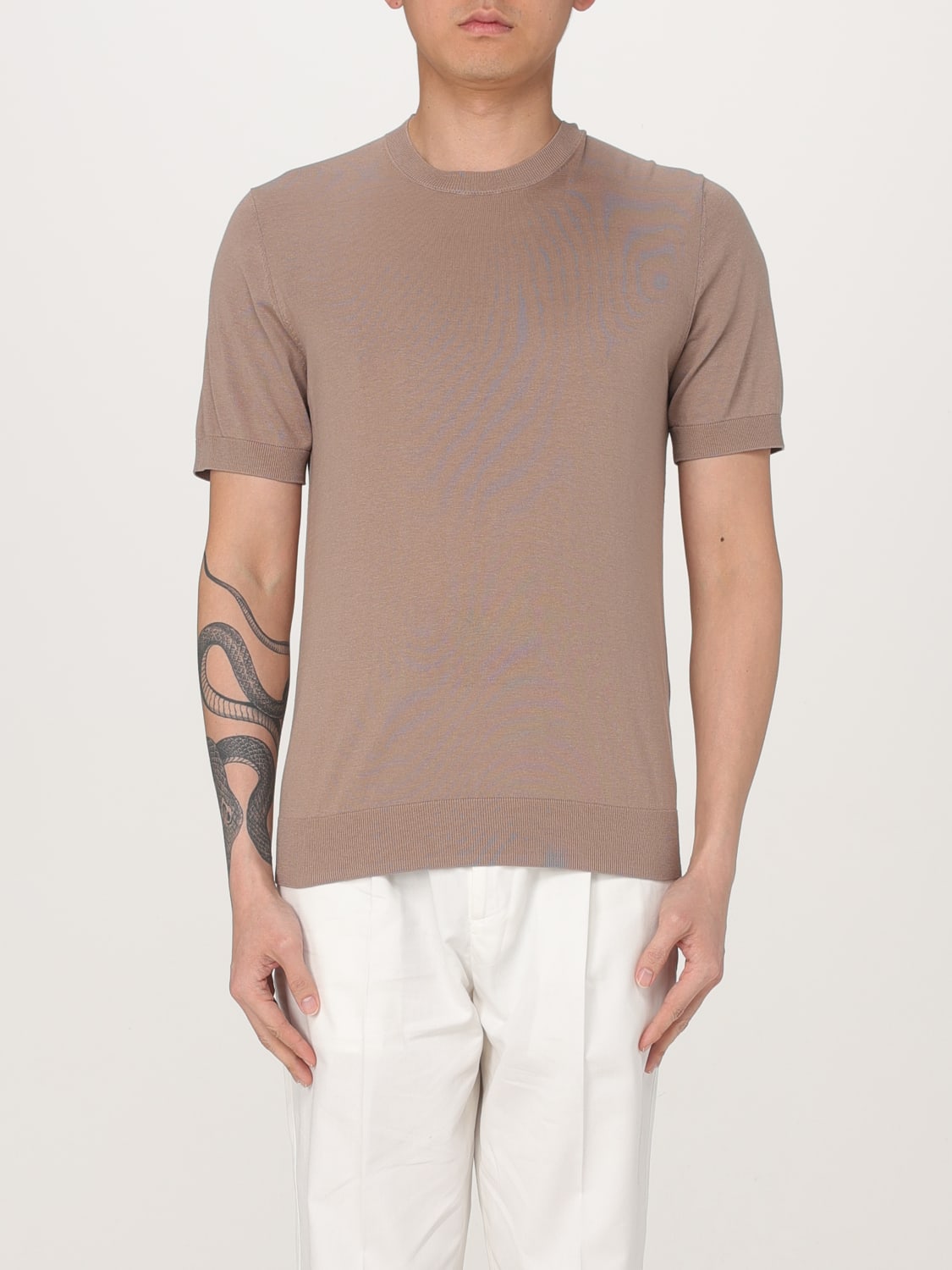 Tシャツ・カットソー PAOLO PECORA Men T-shirt Grey A010F200 2409 PAOLO PECORA: T-shirt men - Grey | Paolo Pecora t-shirt