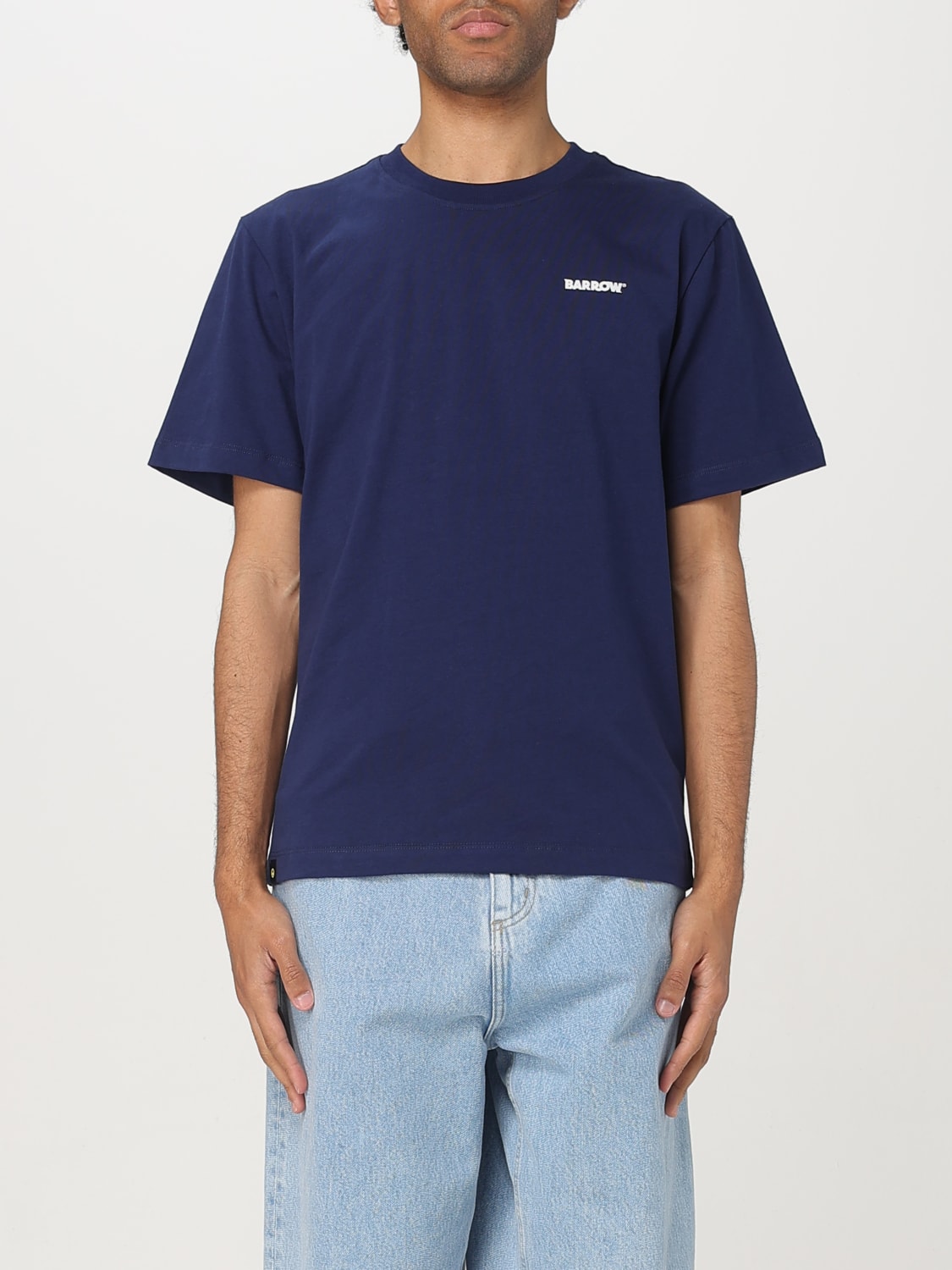 BARROW T-SHIRT: T-shirt Barrow in cotone con logo , Blue - Img 1
