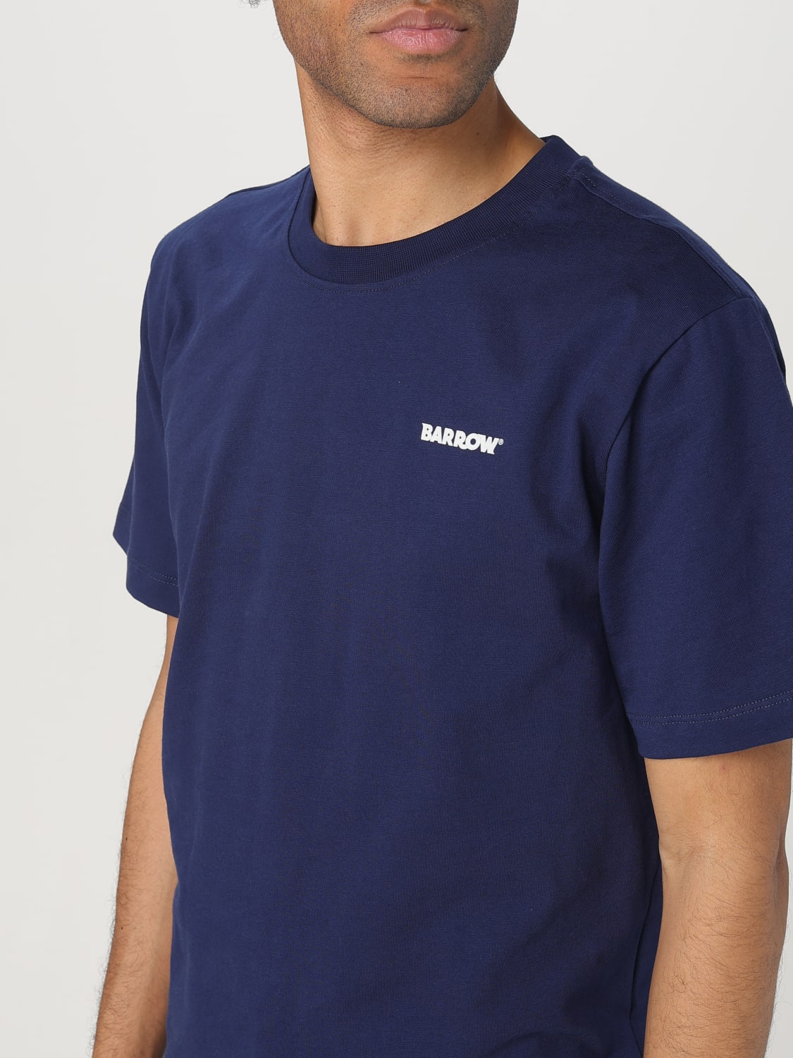 BARROW T-SHIRT: T-shirt Barrow in cotone con logo , Blue - Img 3