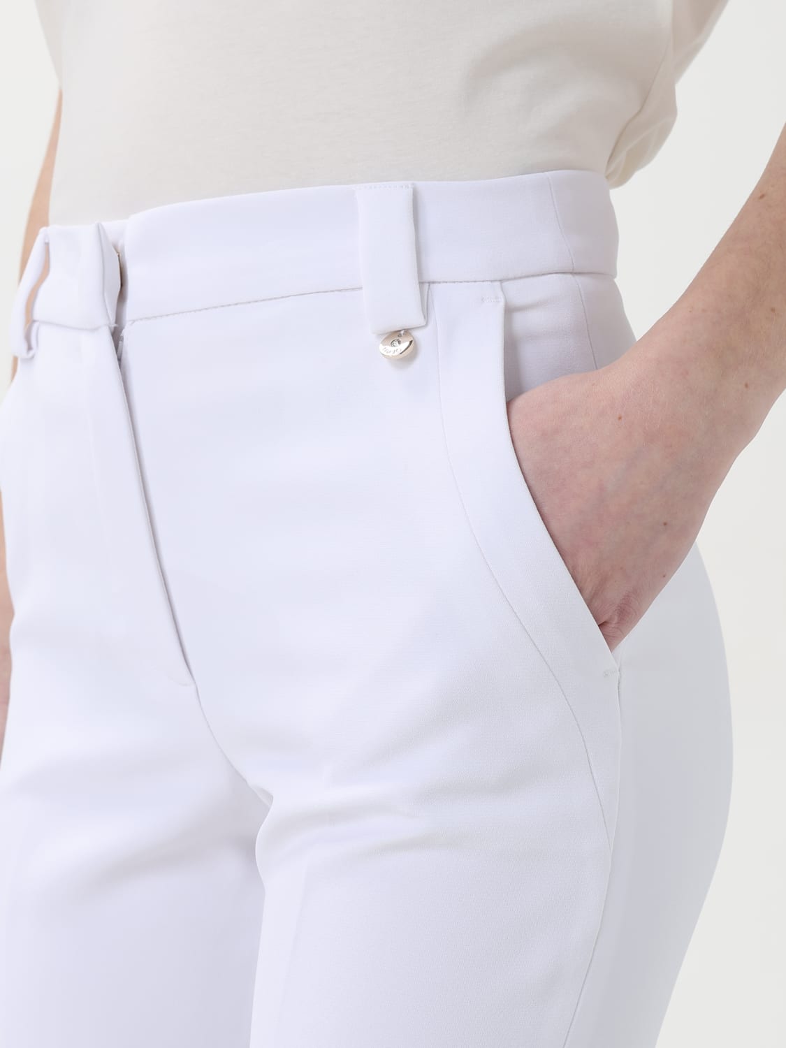 LIU JO HOSE: Hose damen Liu Jo, Weiß - Img 3