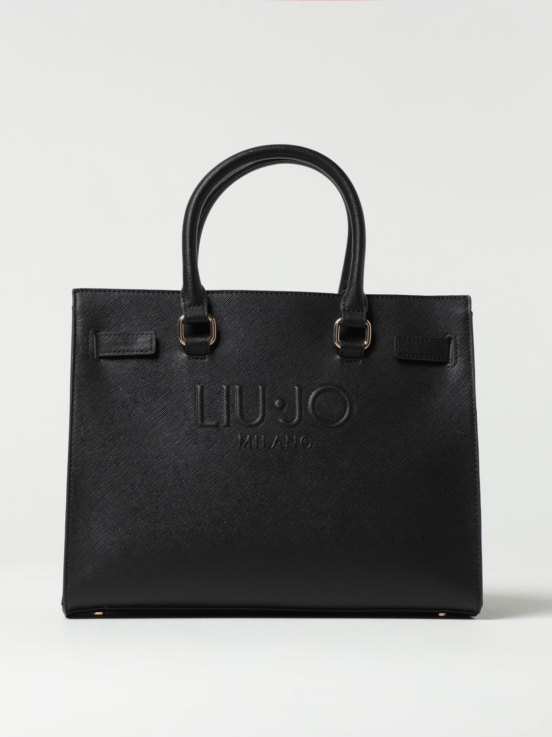 LIU JO BORSA TOTE: Borsa Liu Jo in pelle sintetica saffiano , Nero - Img 1