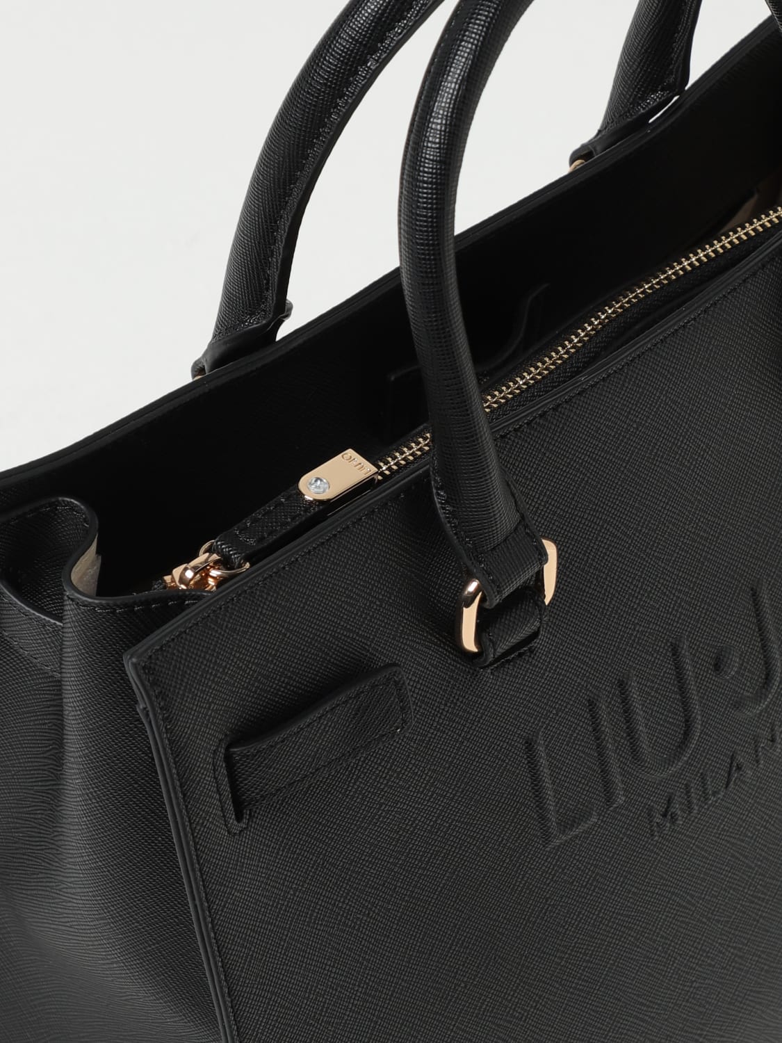 LIU JO BORSA TOTE: Borsa Liu Jo in pelle sintetica saffiano , Nero - Img 3