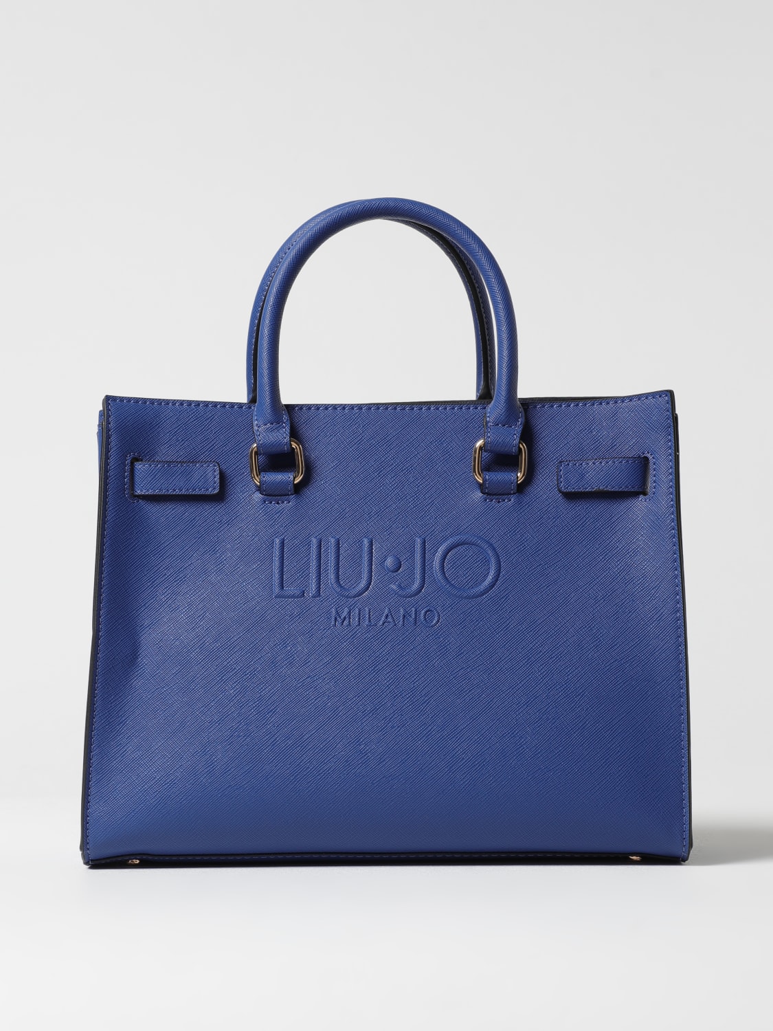 LIU JO BORSA TOTE: Borsa Liu Jo in pelle sintetica saffiano , Blue - Img 1