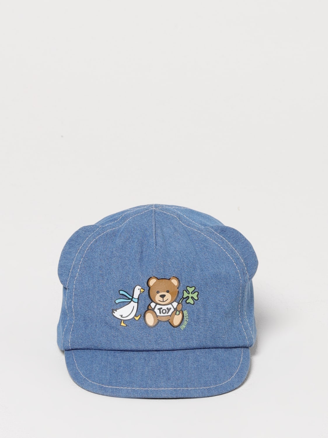 MOSCHINO GORRO: Gorro niños Moschino, Azul Oscuro - Img 2