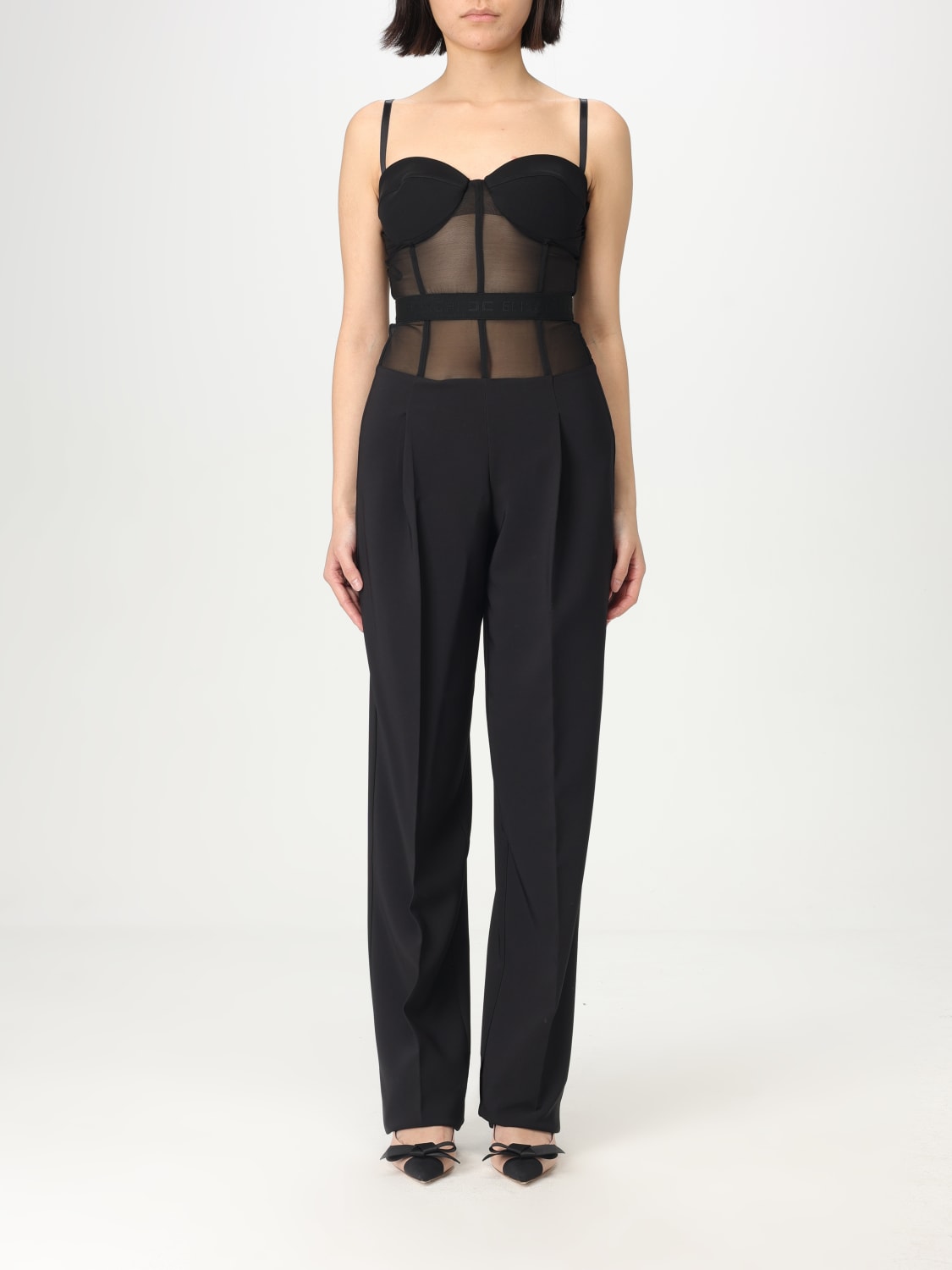 ELISABETTA FRANCHI JUMPSUIT: Dress woman Elisabetta Franchi, Black - Img 1