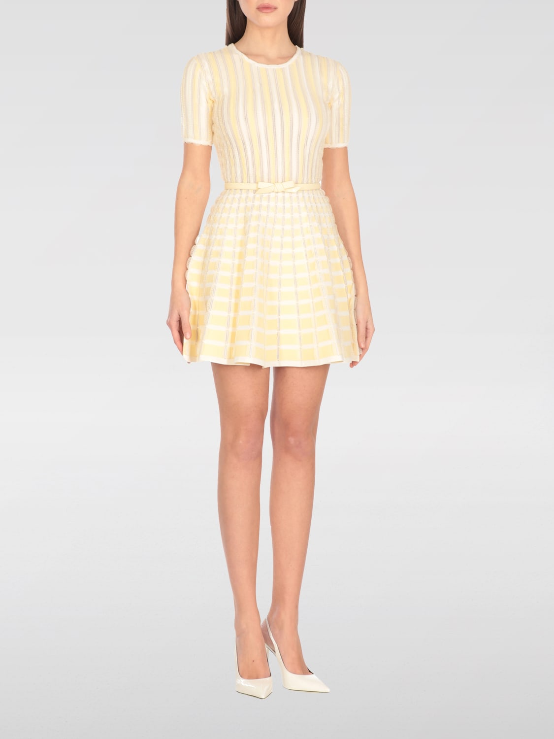 ワンピース ELISABETTA FRANCHI Woman Dress Lemon AM48S DN4 ELISABETTA FRANCHI: Dress woman - Lemon | Elisabetta Franchi