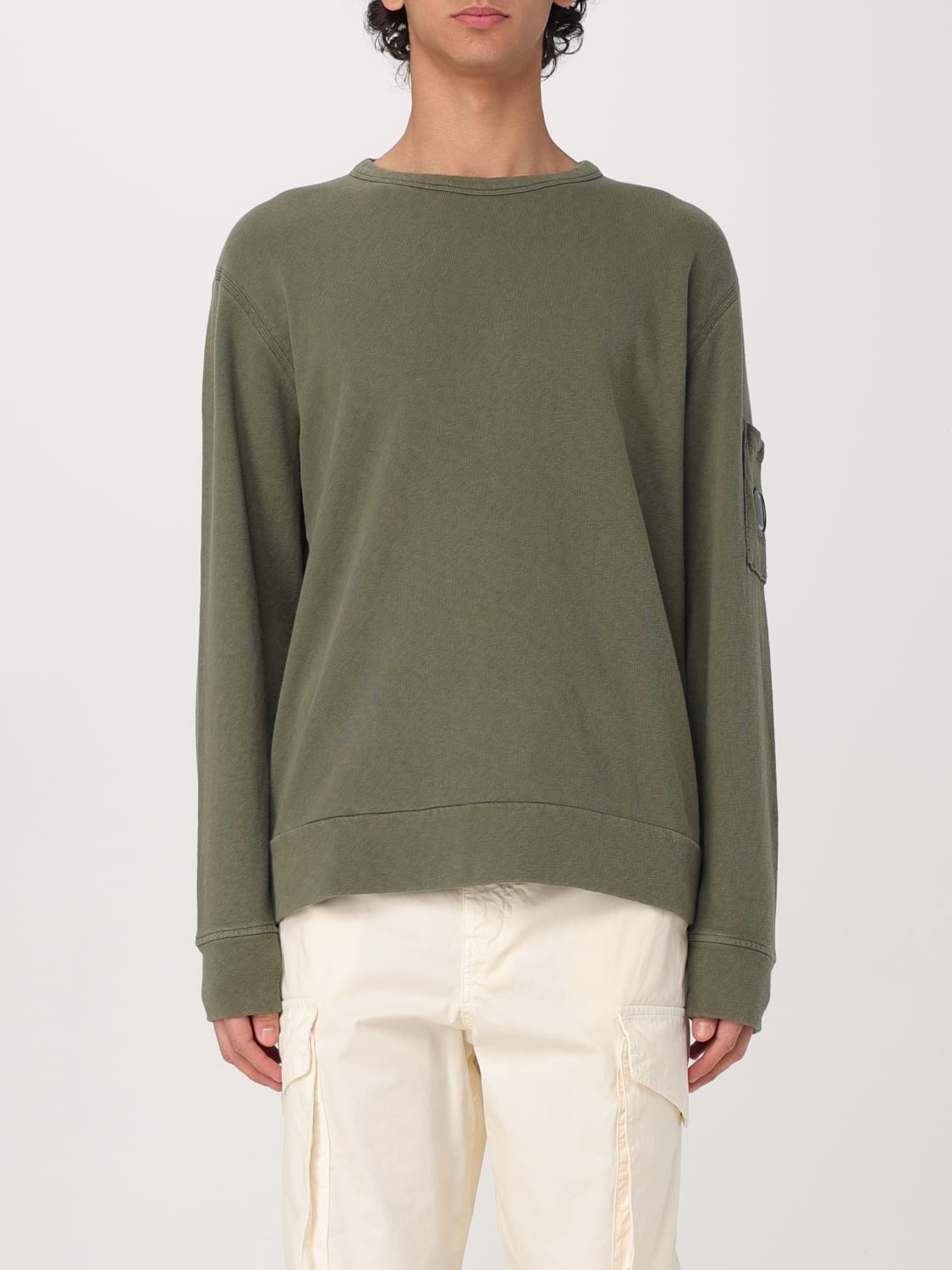 C.P. COMPANY FELPA: Felpa C.P. Company in cotone , Verde - Img 1