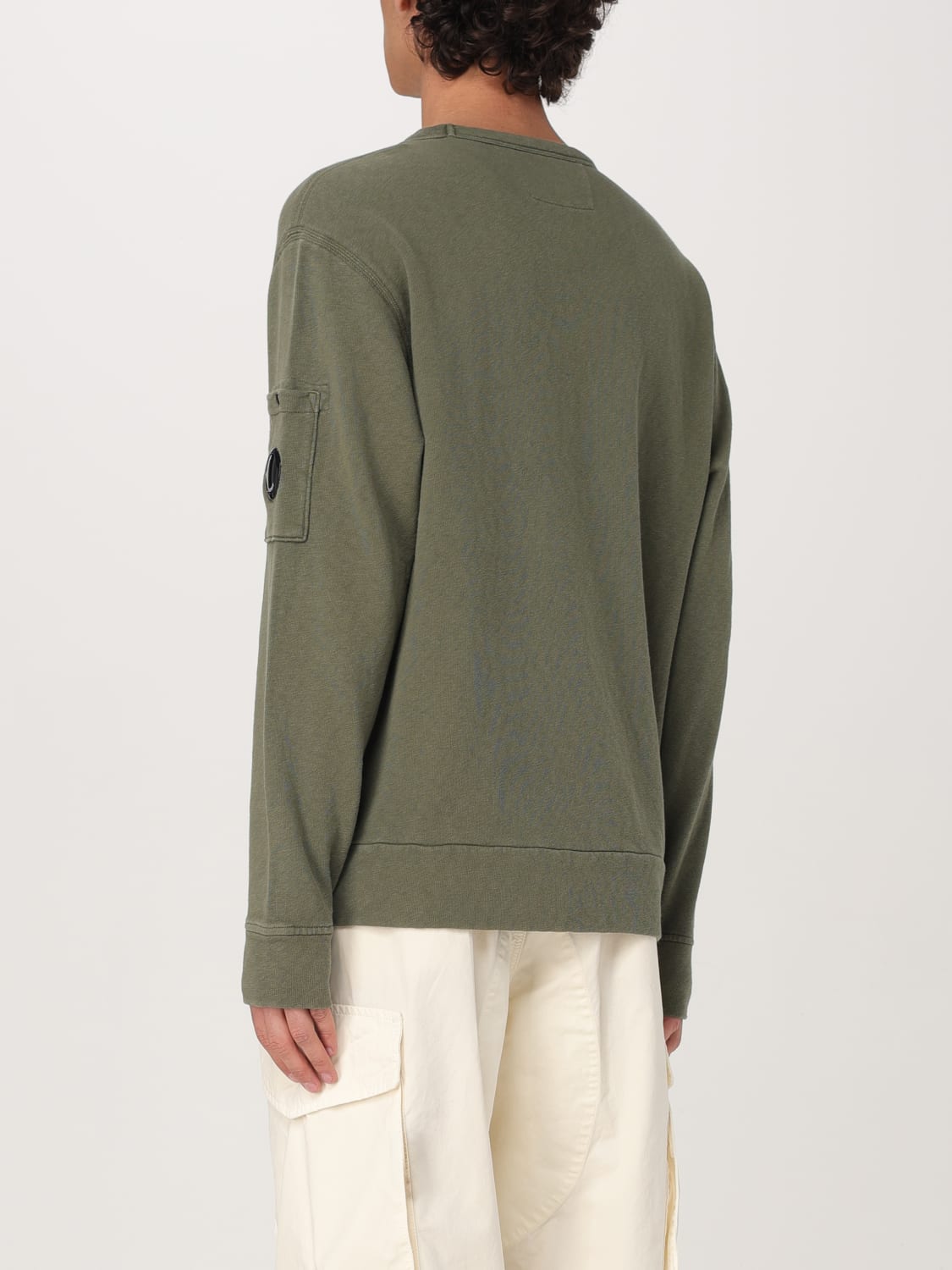 C.P. COMPANY FELPA: Felpa C.P. Company in cotone , Verde - Img 2