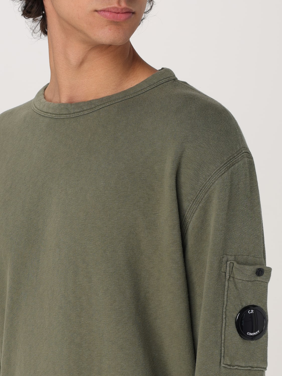 C.P. COMPANY FELPA: Felpa C.P. Company in cotone , Verde - Img 3