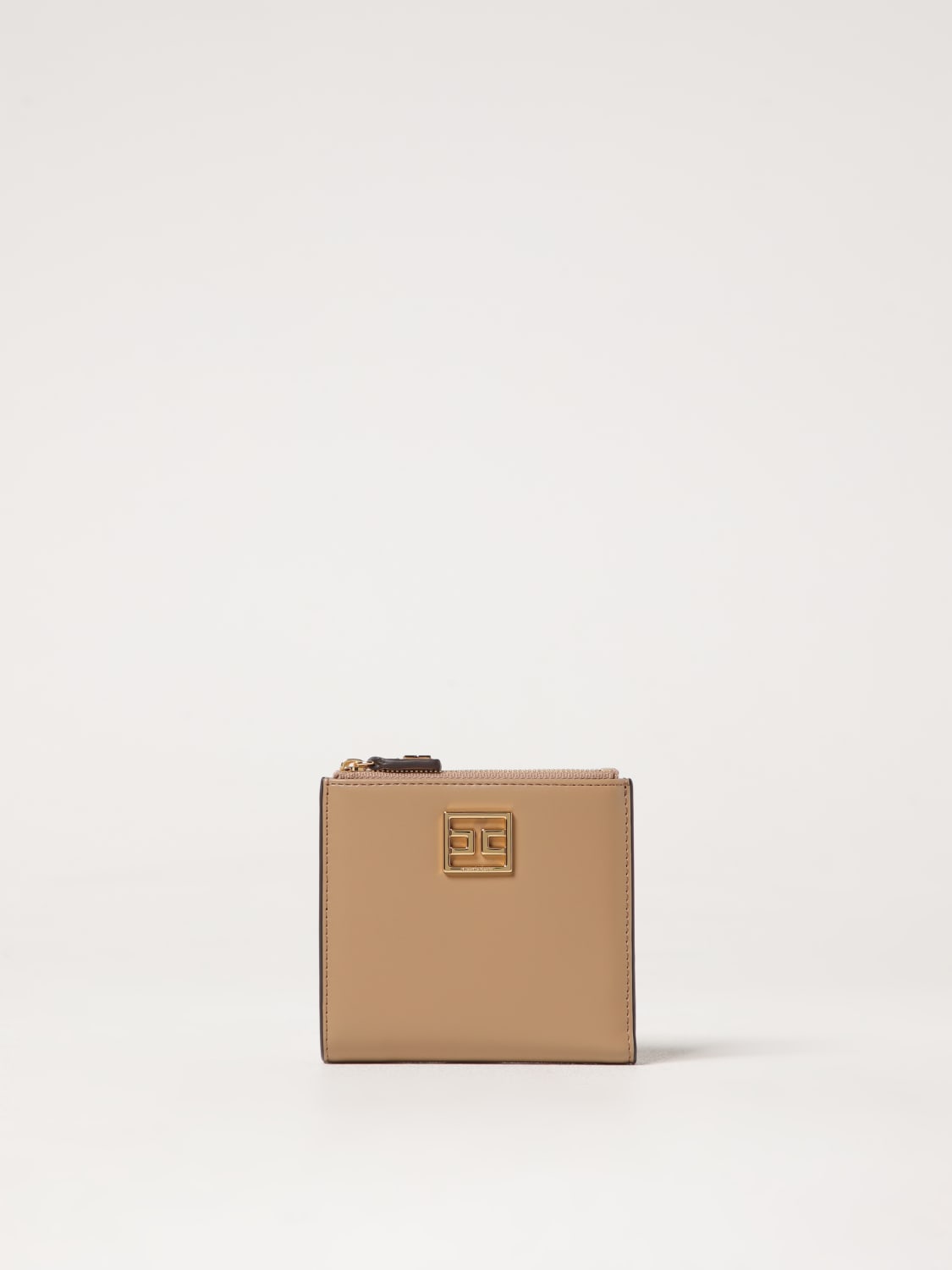 ELISABETTA FRANCHI PORTAFOGLIO: Portafoglio Elisabetta Franchi in pelle sintetica , Marrone - Img 1