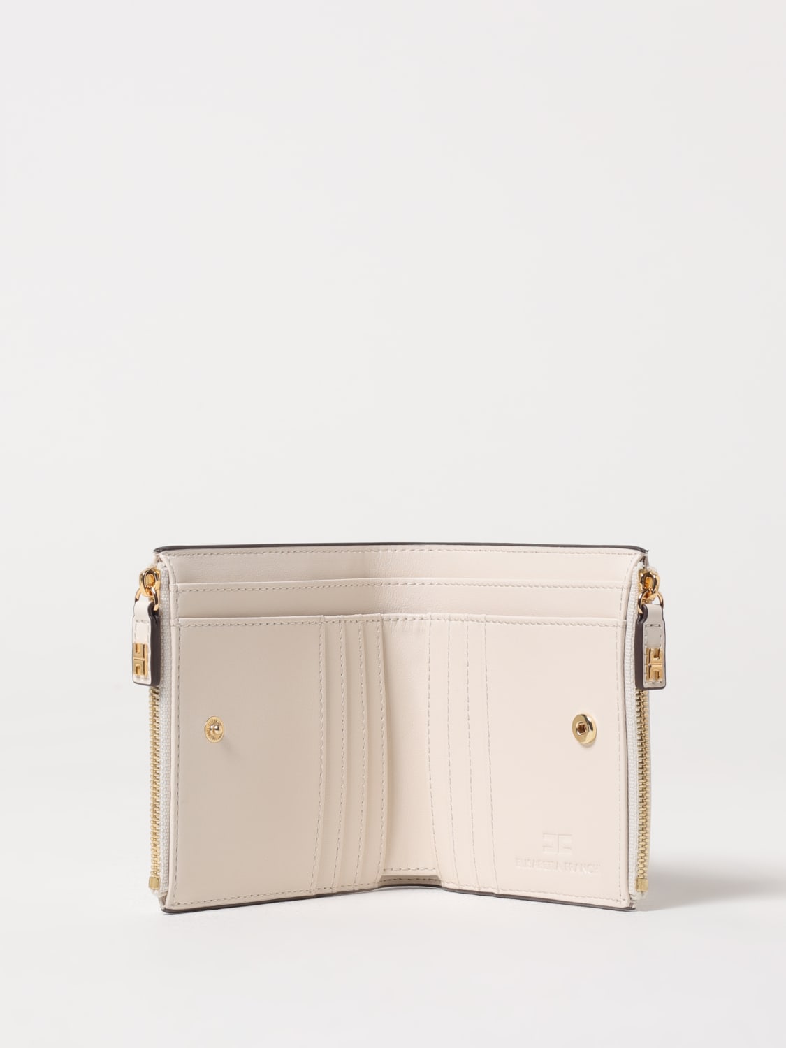 ELISABETTA FRANCHI PORTAFOGLIO: Portafoglio Elisabetta Franchi in pelle sintetica , Burro - Img 2