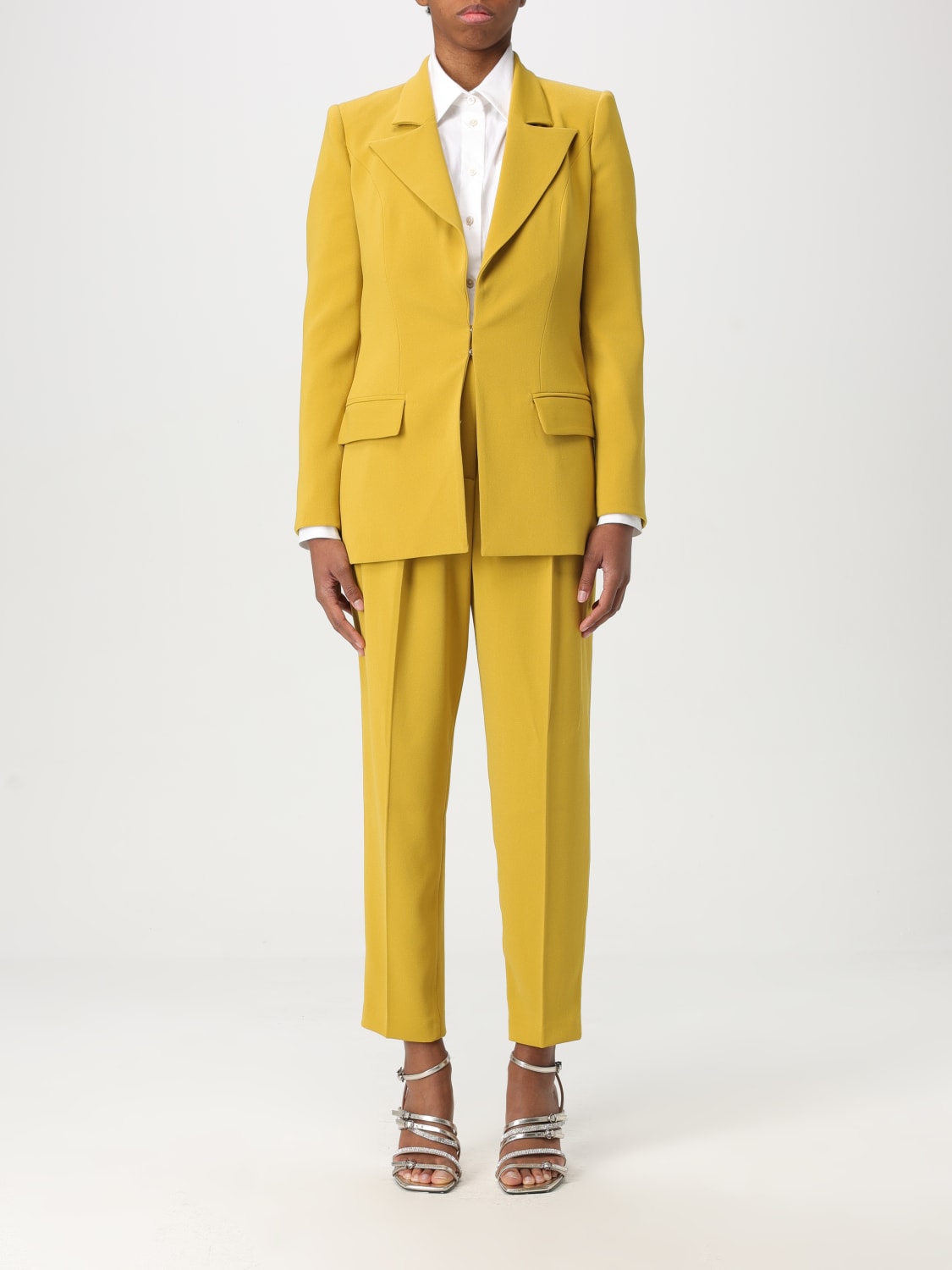 アウターその他 ELISABETTA FRANCHI Woman Suit Mustard TP003 DC6 ELISABETTA FRANCHI: Dress woman - Mustard | Elisabetta