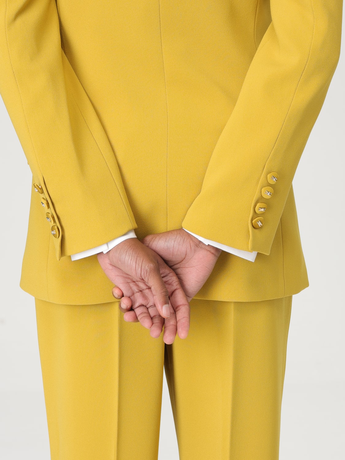 ELISABETTA FRANCHI: Dress woman - Mustard | Elisabetta