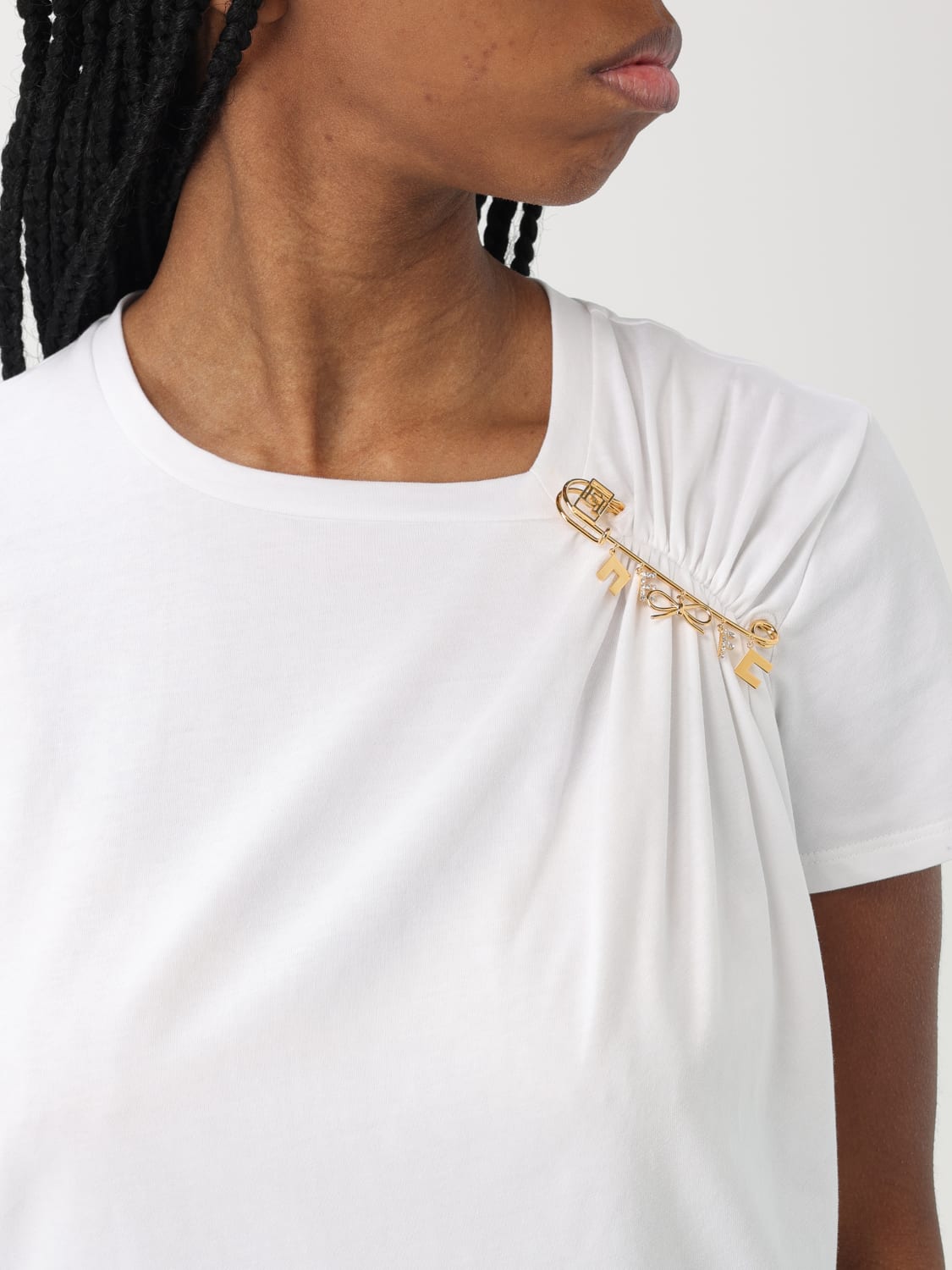 ELISABETTA FRANCHI T-SHIRT: Sweater woman Elisabetta Franchi, White - Img 3