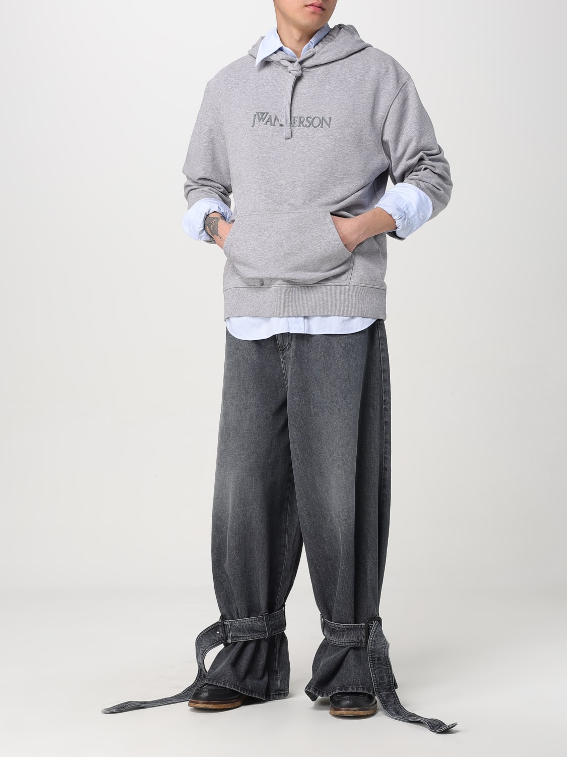 JW ANDERSON SWEATSHIRT: Sweatshirt men Jw Anderson, Grey - Img 2