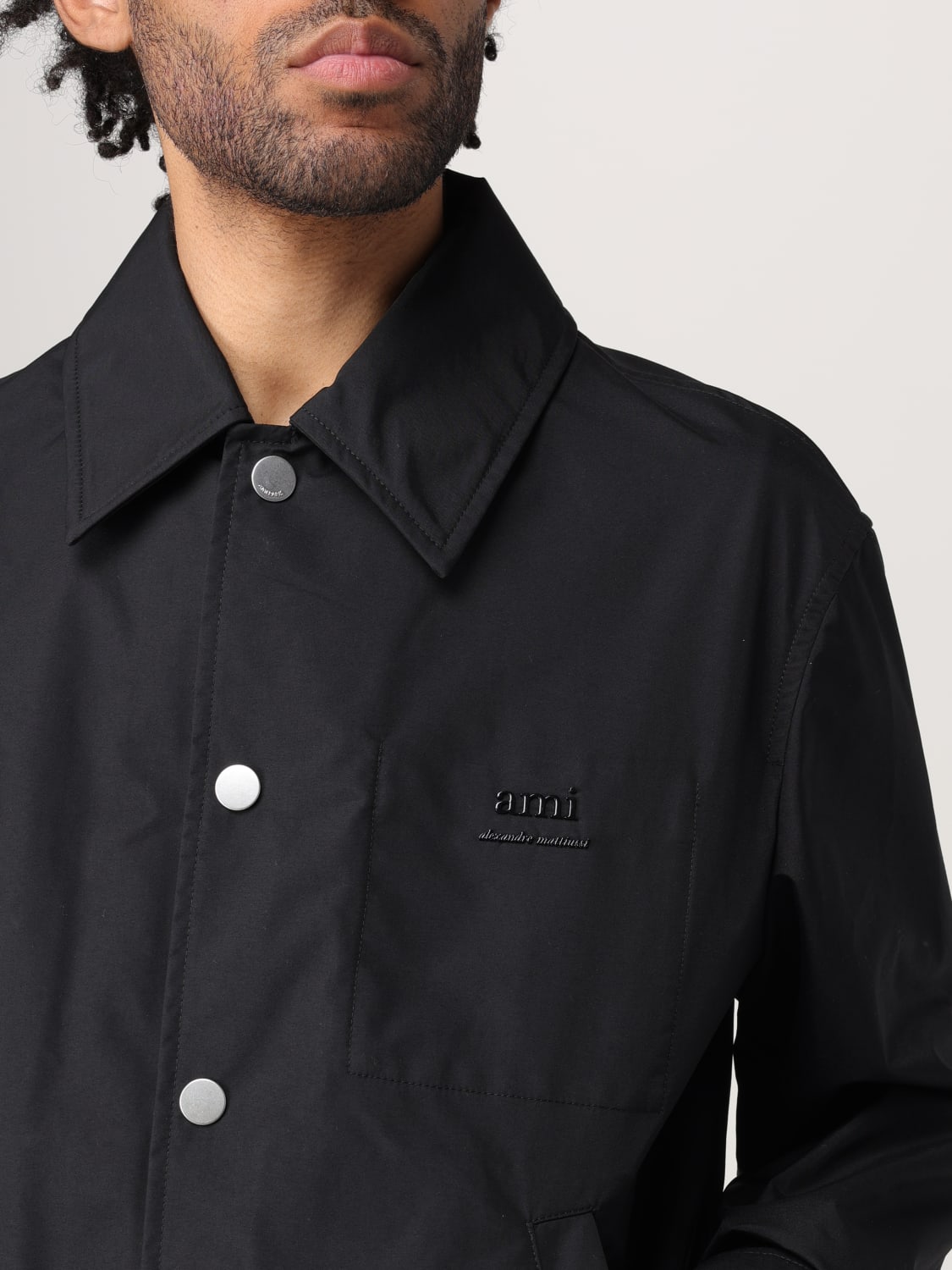 AMI PARIS: Jacket men - Black | Ami Paris jacket