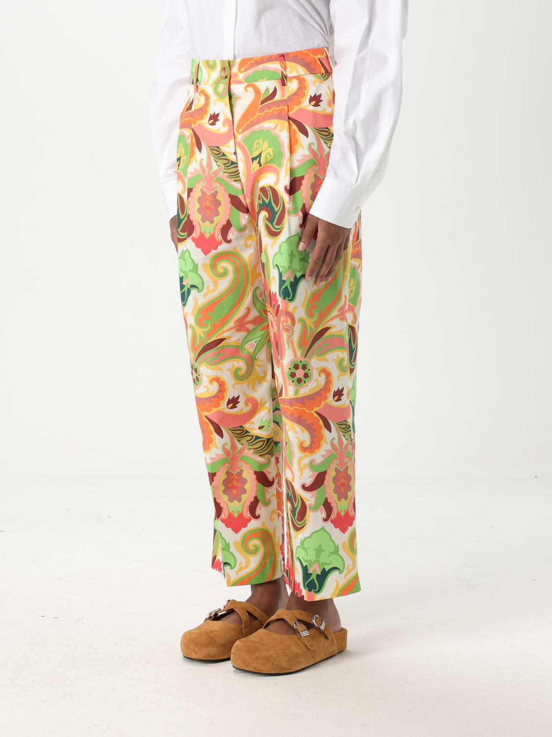 ETRO PANTS: Pants woman Etro, Multicolor - Img 4