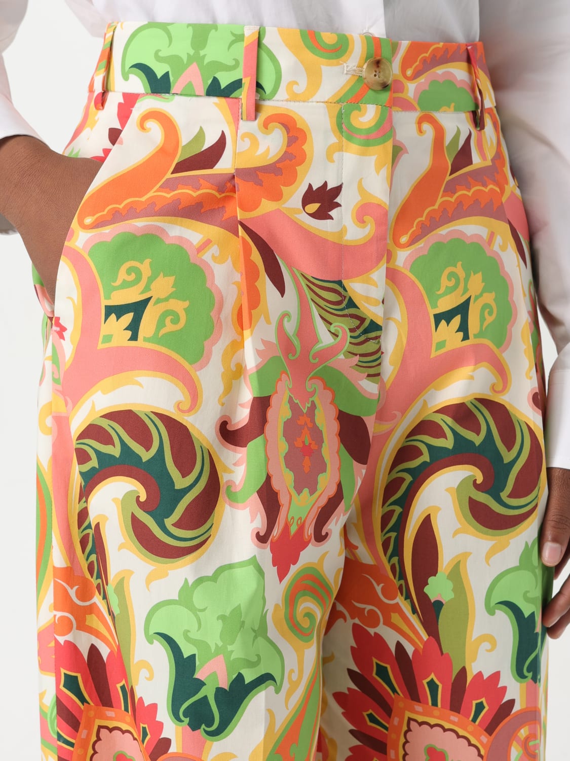 ETRO PANTS: Pants woman Etro, Multicolor - Img 5