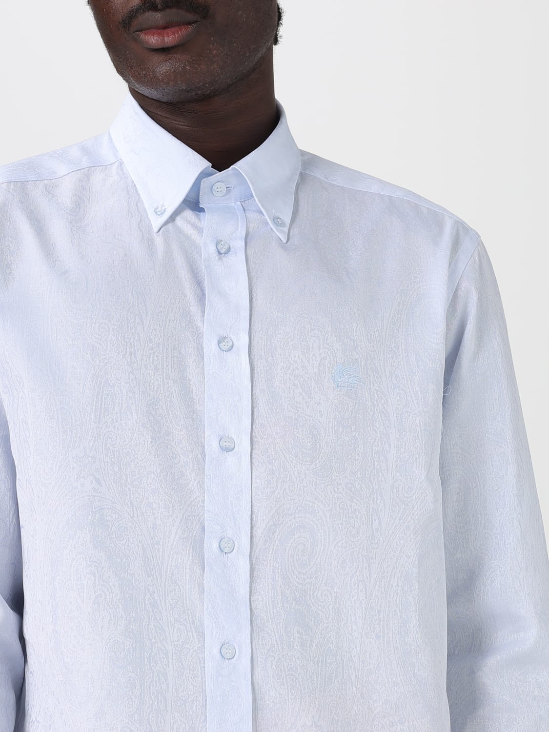 ETRO SHIRT: Shirt men Etro, Sky - Img 5