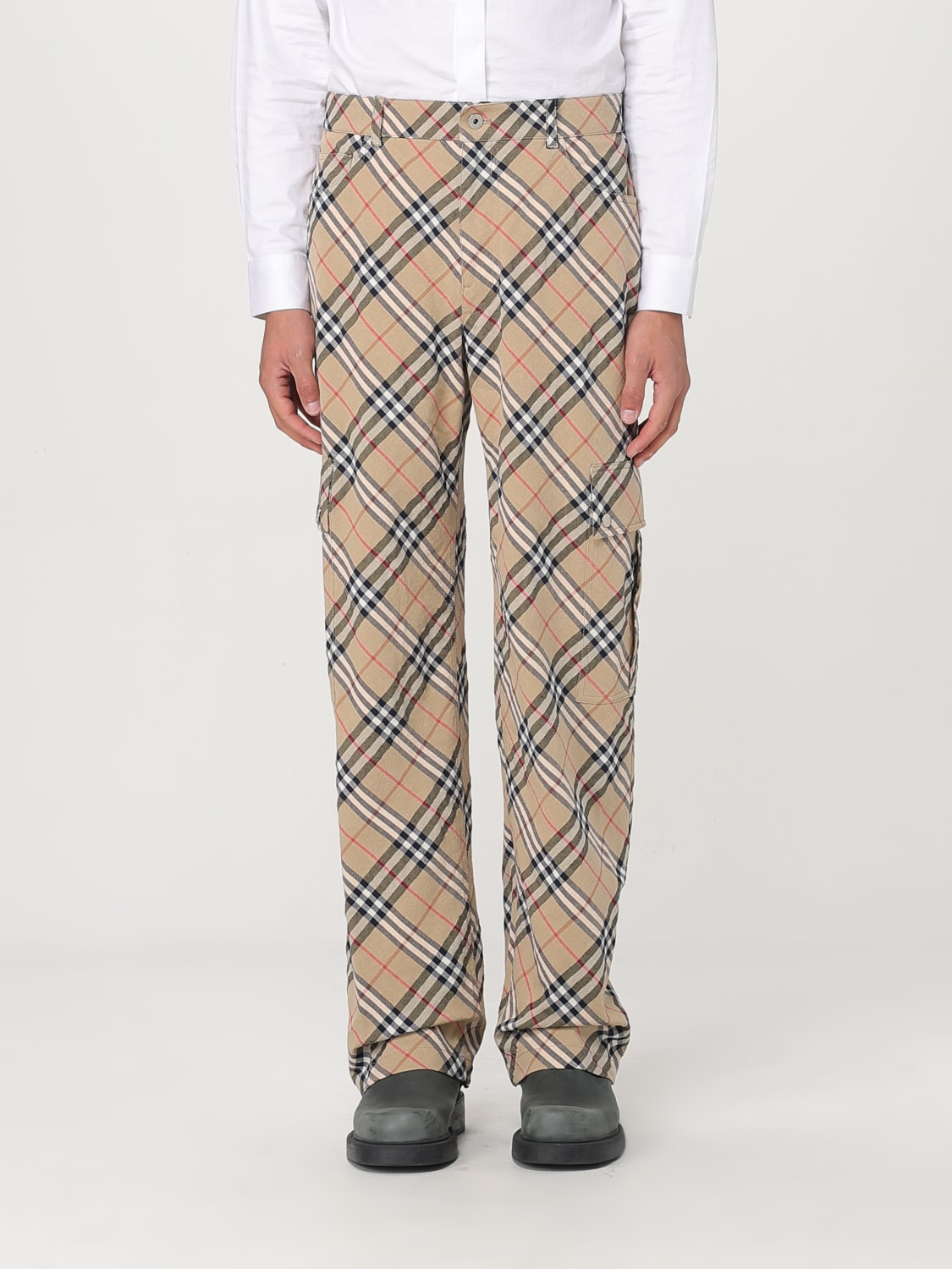 burberry pants mens white