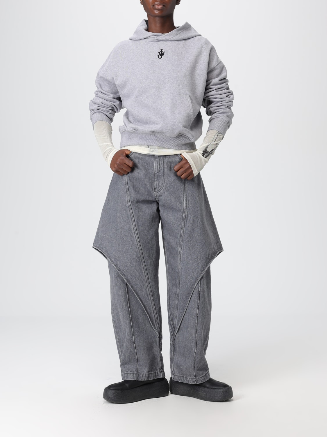 JW ANDERSON SUDADERA: Sudadera mujer Jw Anderson, Negro - Img 2