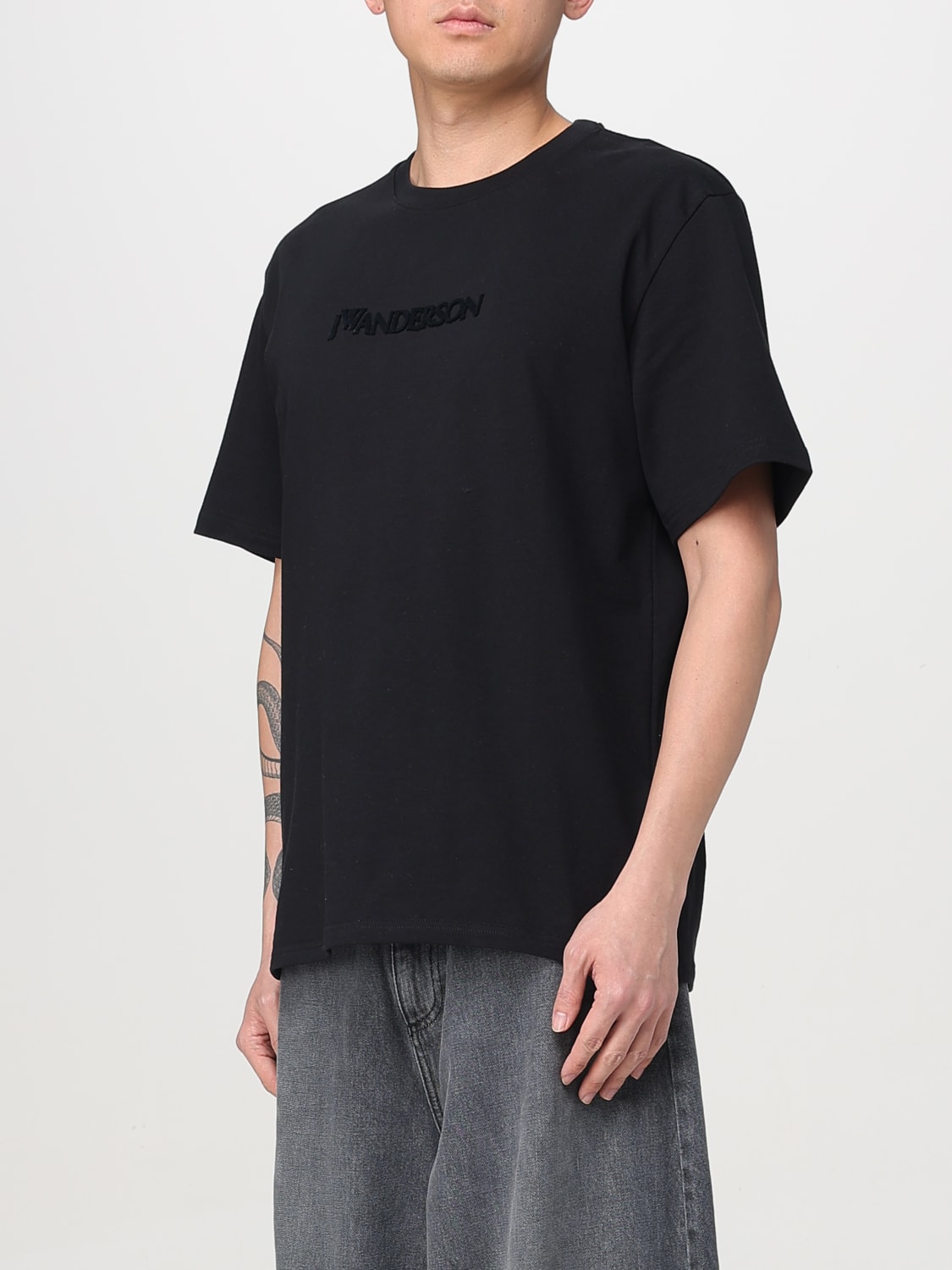 JW ANDERSON T-SHIRT: T-shirt men Jw Anderson, Black - Img 4