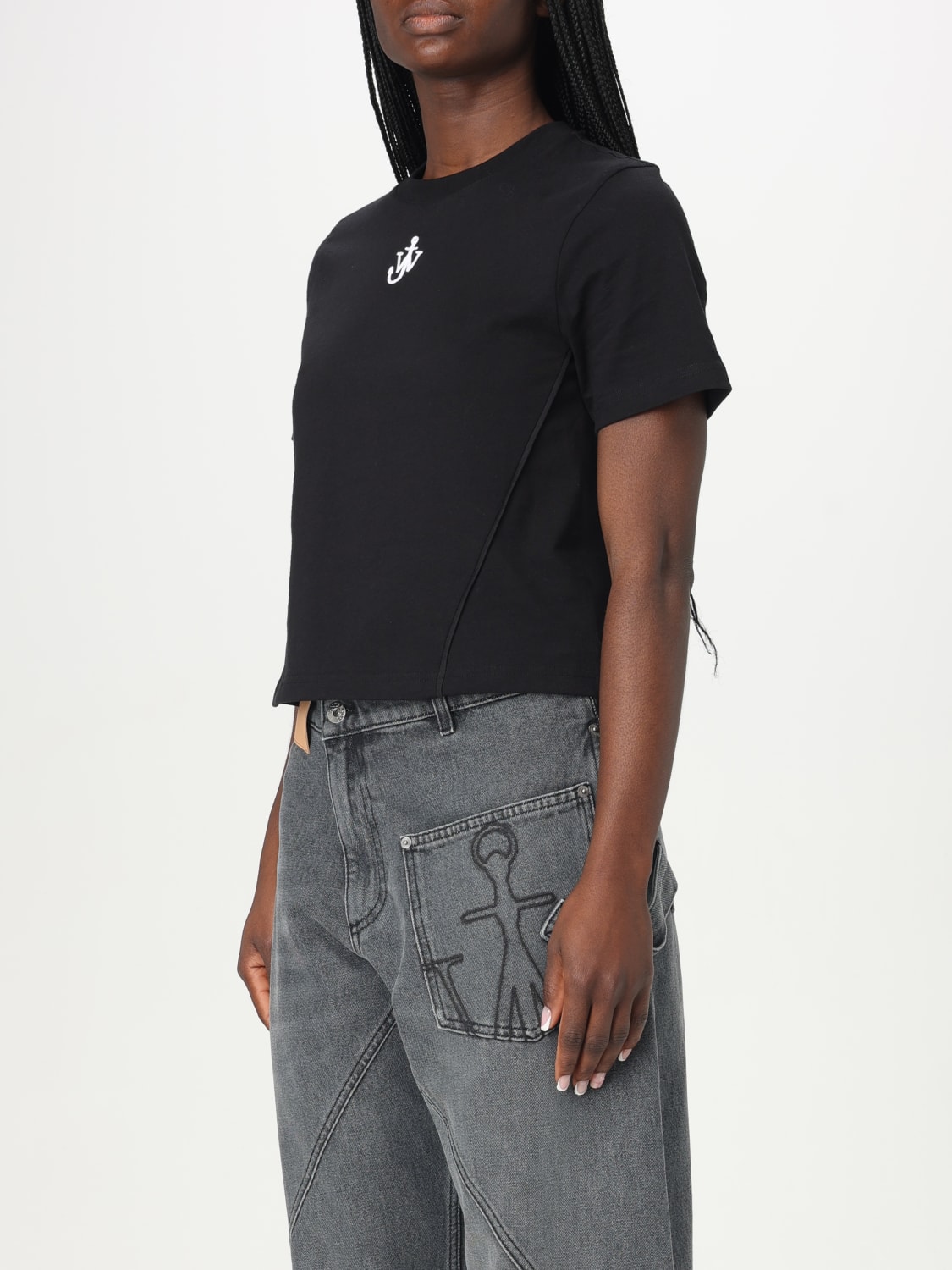 JW ANDERSON: T-shirt woman - Black | Jw Anderson t-shirt