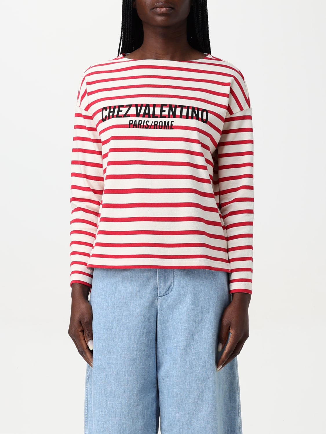 VALENTINO: T-shirt woman - Red | Valentino t-shirt