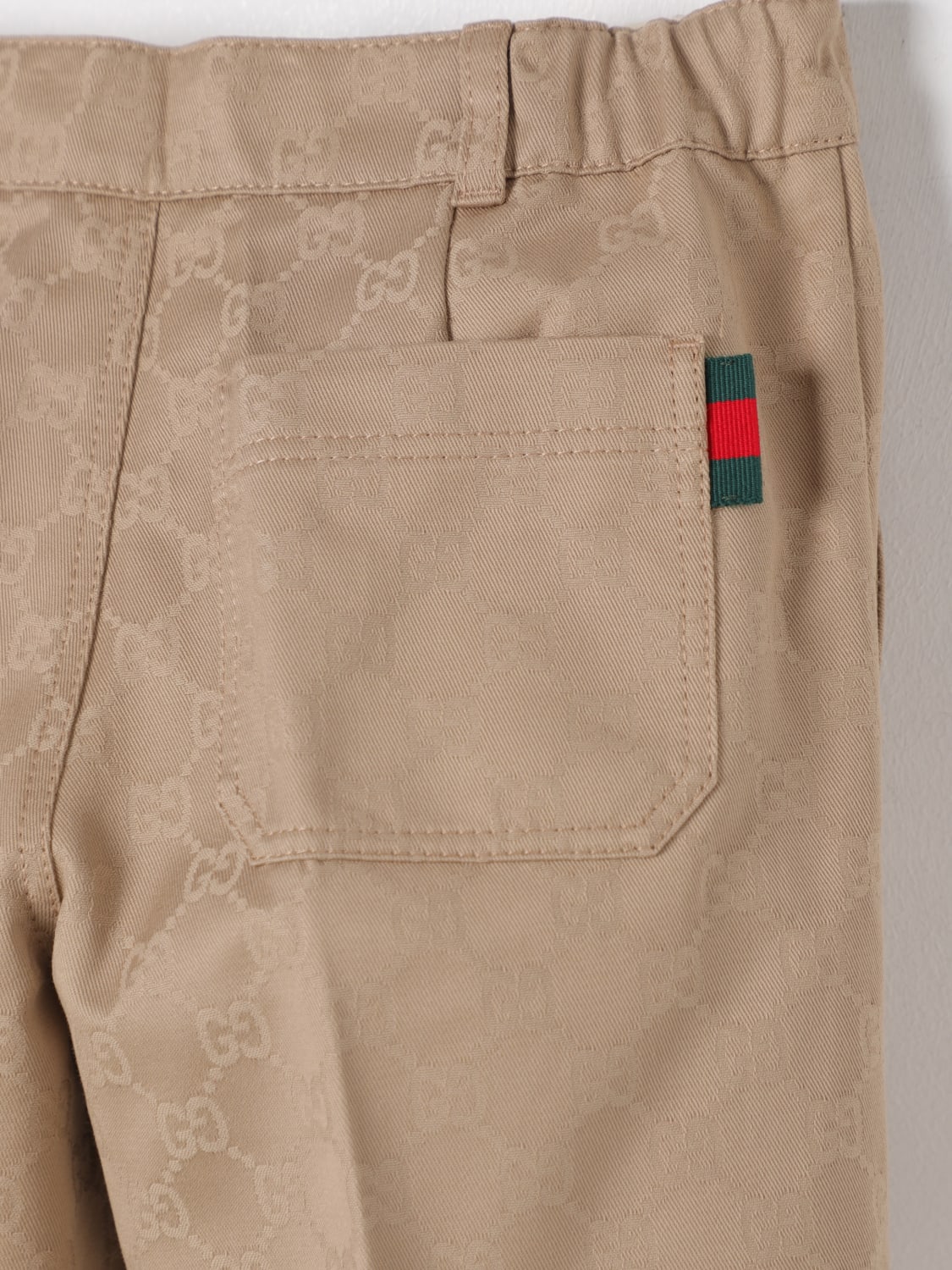 GUCCI PANTACOURT: Pantacourt enfant Gucci, Beige - Img 3