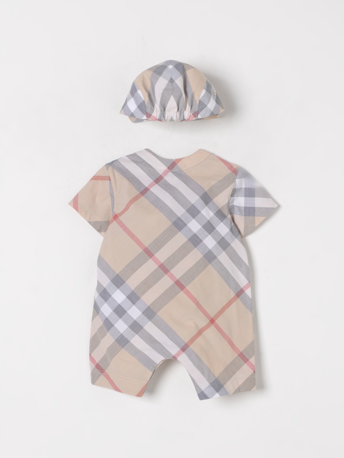 BURBERRY ENSEMBLE: Combinaisons enfant Burberry, Gris - Img 2