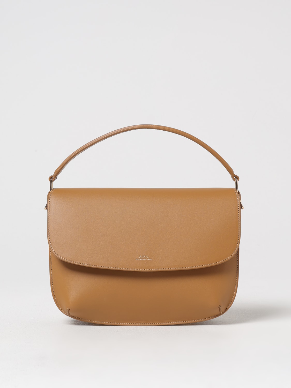A.P.C. BORSA A MANO: Borsa Sarah A.P.C. in pelle , Marrone - Img 1