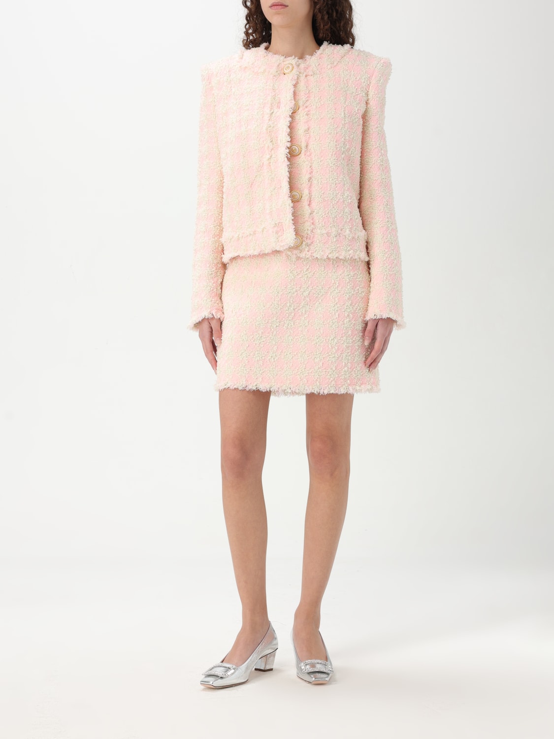アウターその他 BALMAIN JACKET (EF1SK719XK69) BALMAIN: women's jacket - Pink | Balmain jacket EF1SK719XK69