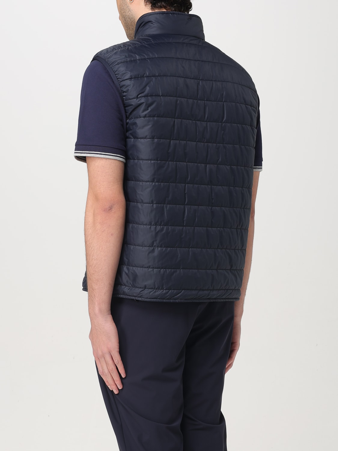 FAY SUIT VEST: Fay quilted nylon vest, Blue - Img 2