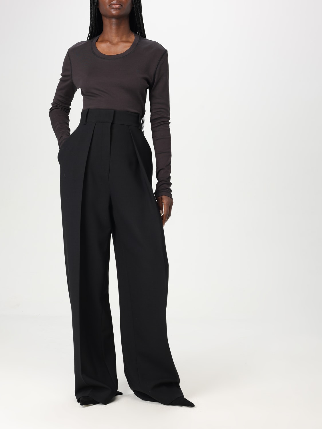 KHAITE PANTS: Pants woman Khaite, Black - Img 2