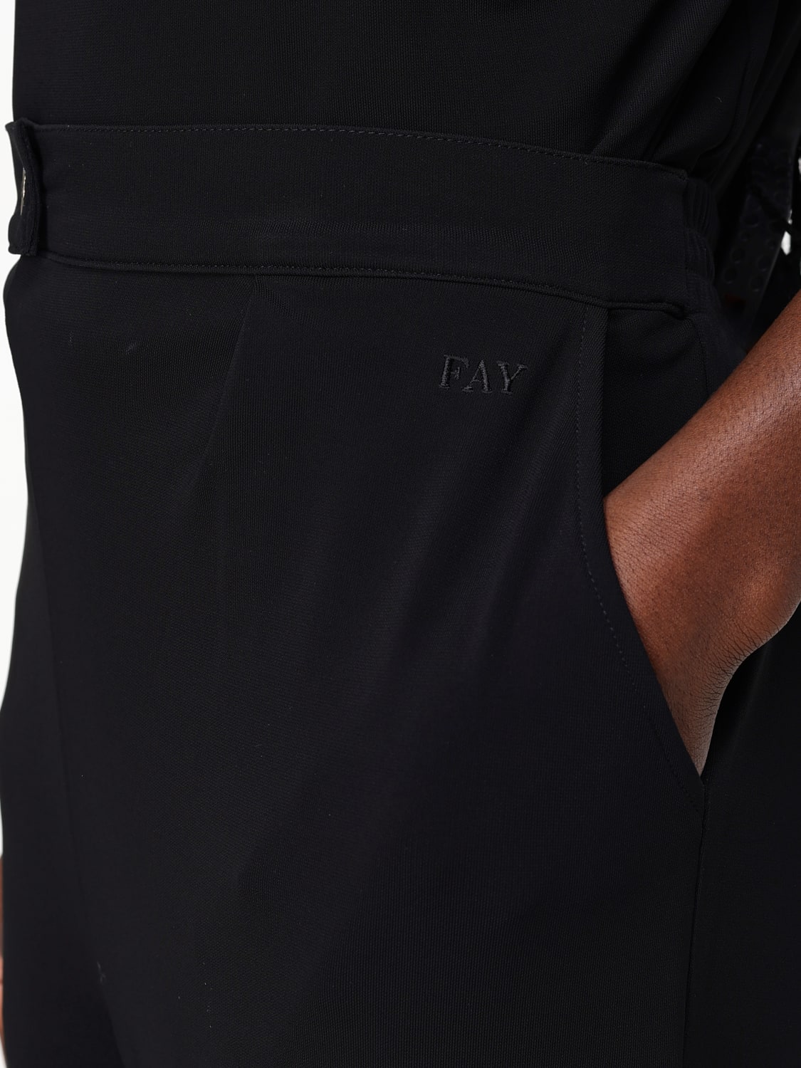 FAY PANTALONES: Pantalón mujer Fay, Negro - Img 4