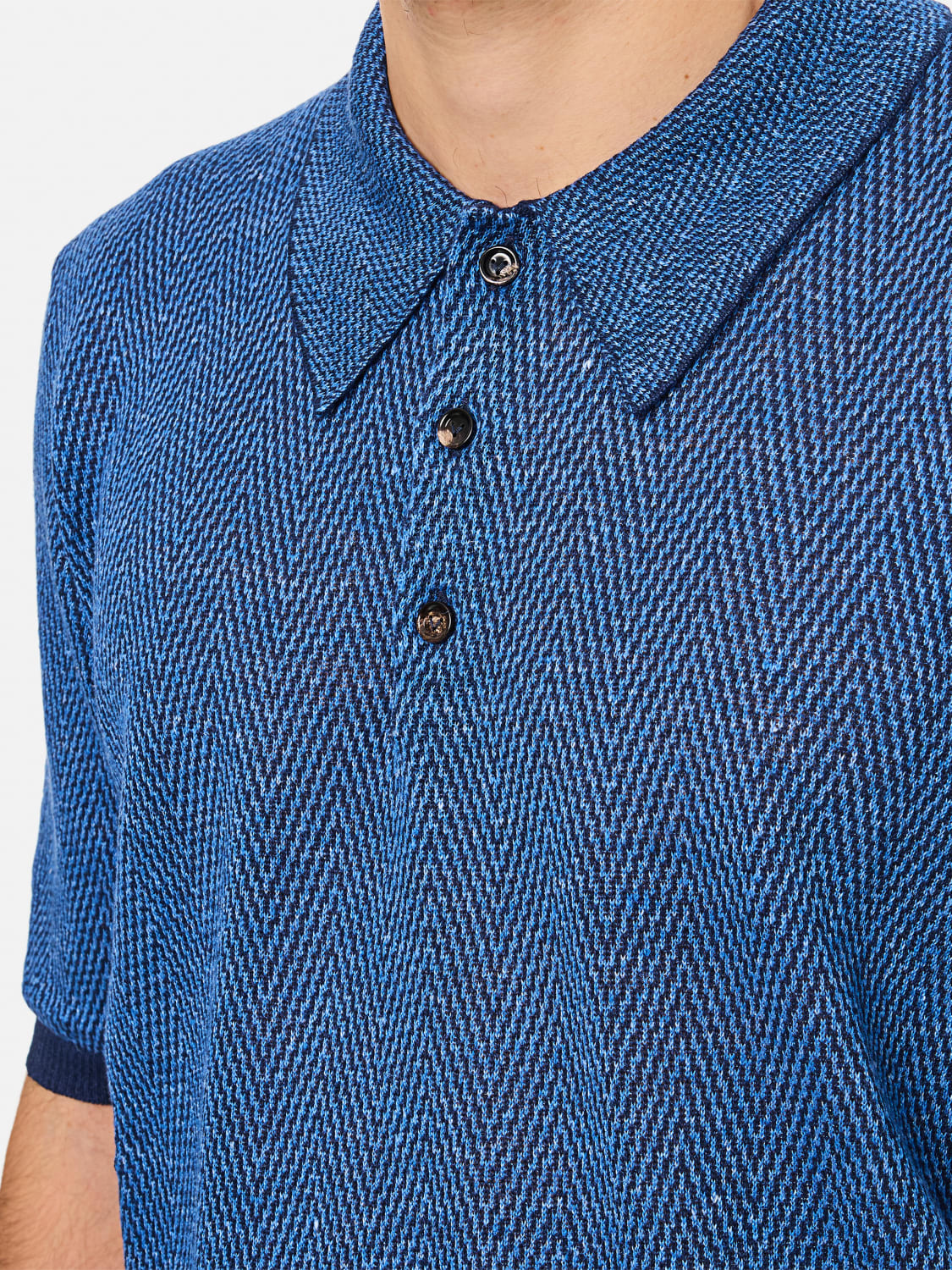 Bottega Veneta パープル Vネック ポロシャツ m91631453141_1.jpg?1725384389