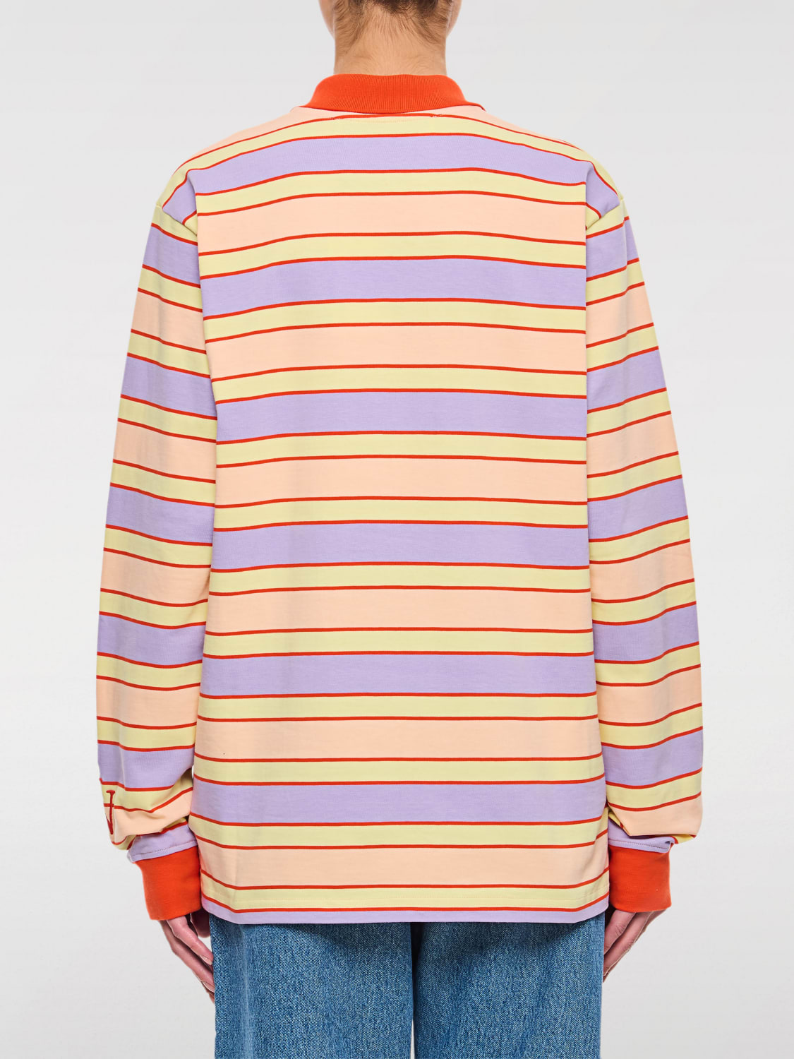 JW ANDERSON POLO: Polo JW Anderson in cotone a righe , Fantasia - Img 3