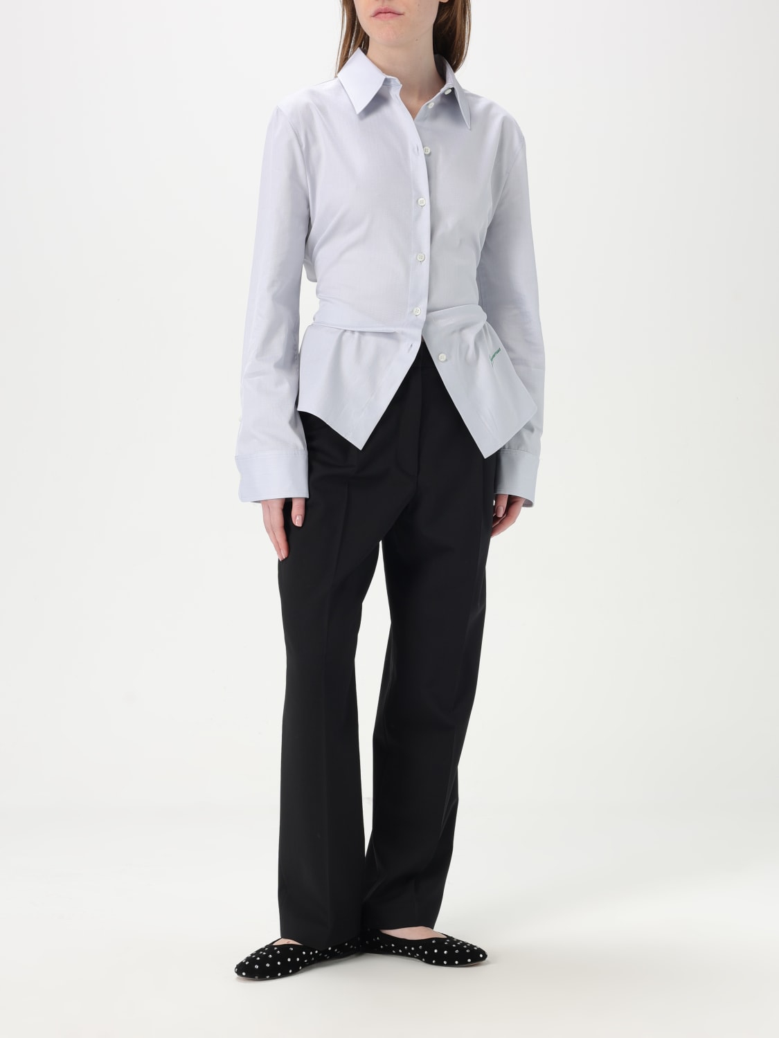 JACQUEMUS HEMDBLUSE: Hemdbluse damen Jacquemus, Grau - Img 2