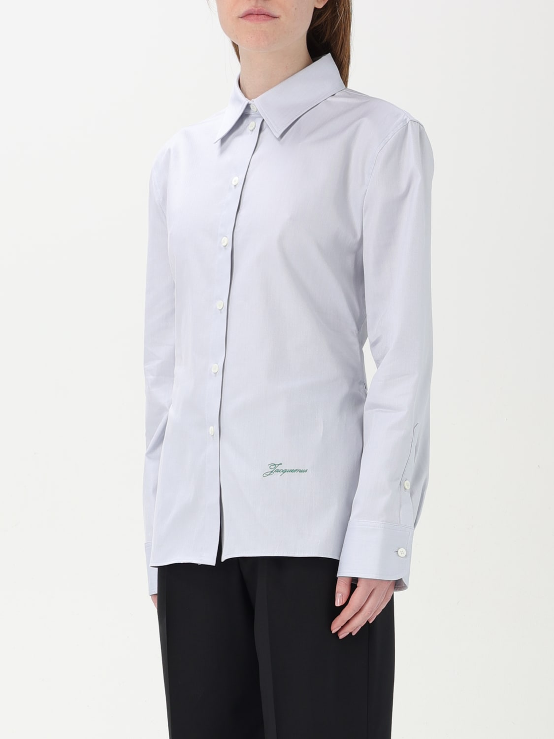 JACQUEMUS HEMDBLUSE: Hemdbluse damen Jacquemus, Grau - Img 4