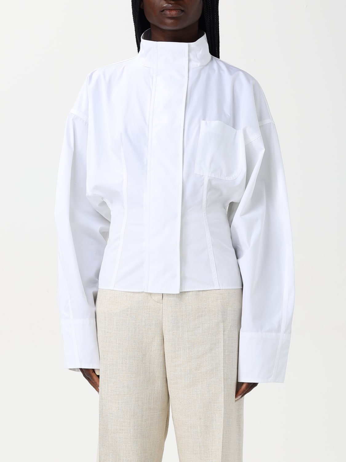 Tシャツ・カットソー JACQUEMUS Women Tops 251JS2052031 040 WHITE Tシャツ 251JS205―2031 | JACQUEMUS (Women