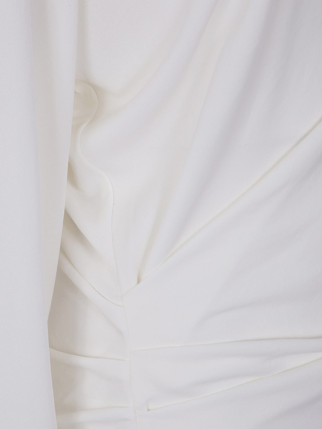 JACQUEMUS TOP: Top drappeggiato Jacquemus in misto viscosa , Bianco - Img 3