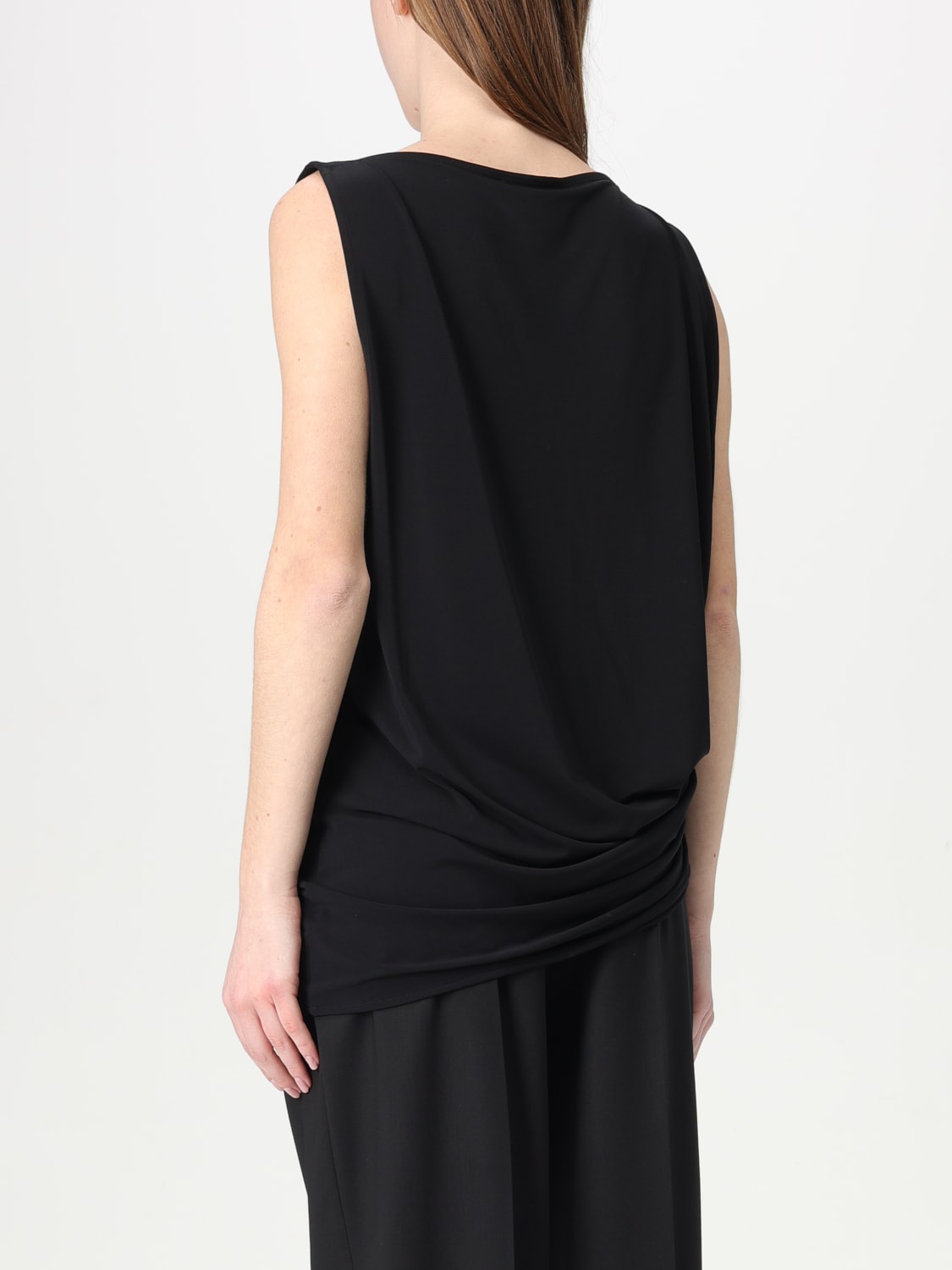 JACQUEMUS TOP: Top Le Haut Peplo Jacquemus in viscosa, Nero - Img 3