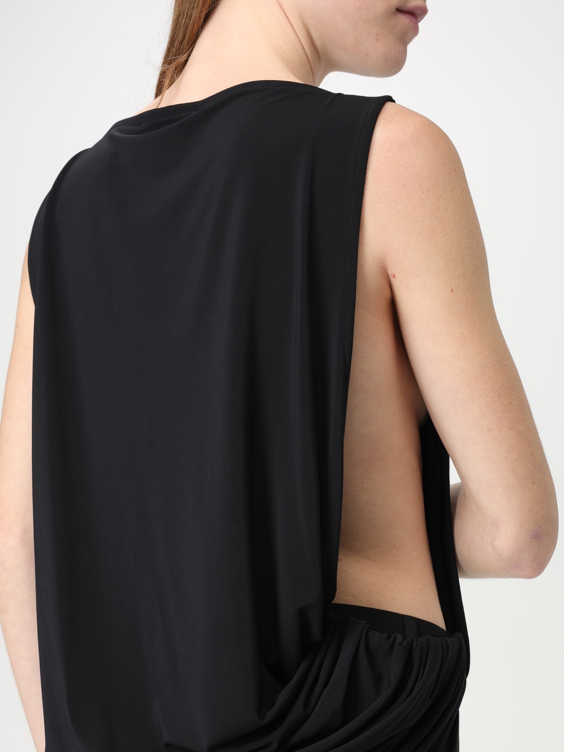 JACQUEMUS TOP: Top Le Haut Peplo Jacquemus in viscosa, Nero - Img 5